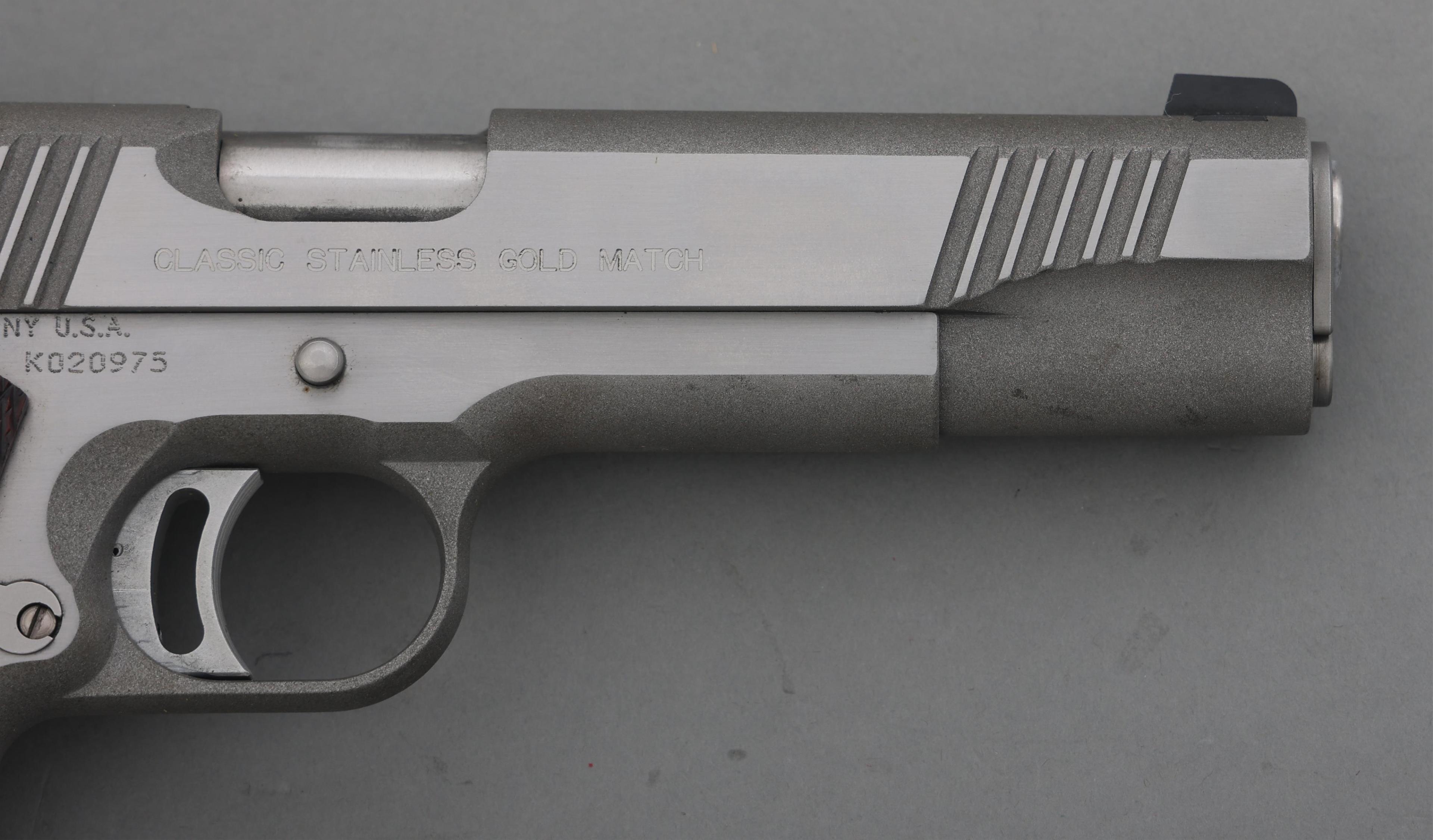KIMBER MODEL GOLD MATCH .45 ACP CALIBER PISTOL