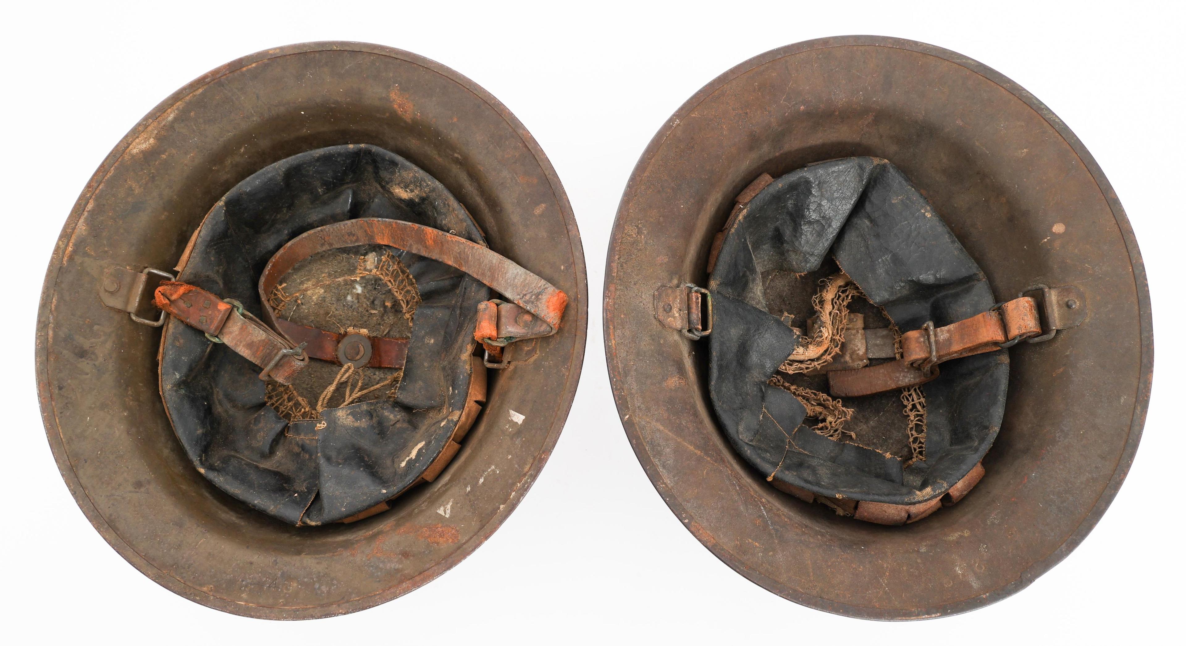 WWI US AEF 1st ARMY M1917 DOUGHBOY HELMETS
