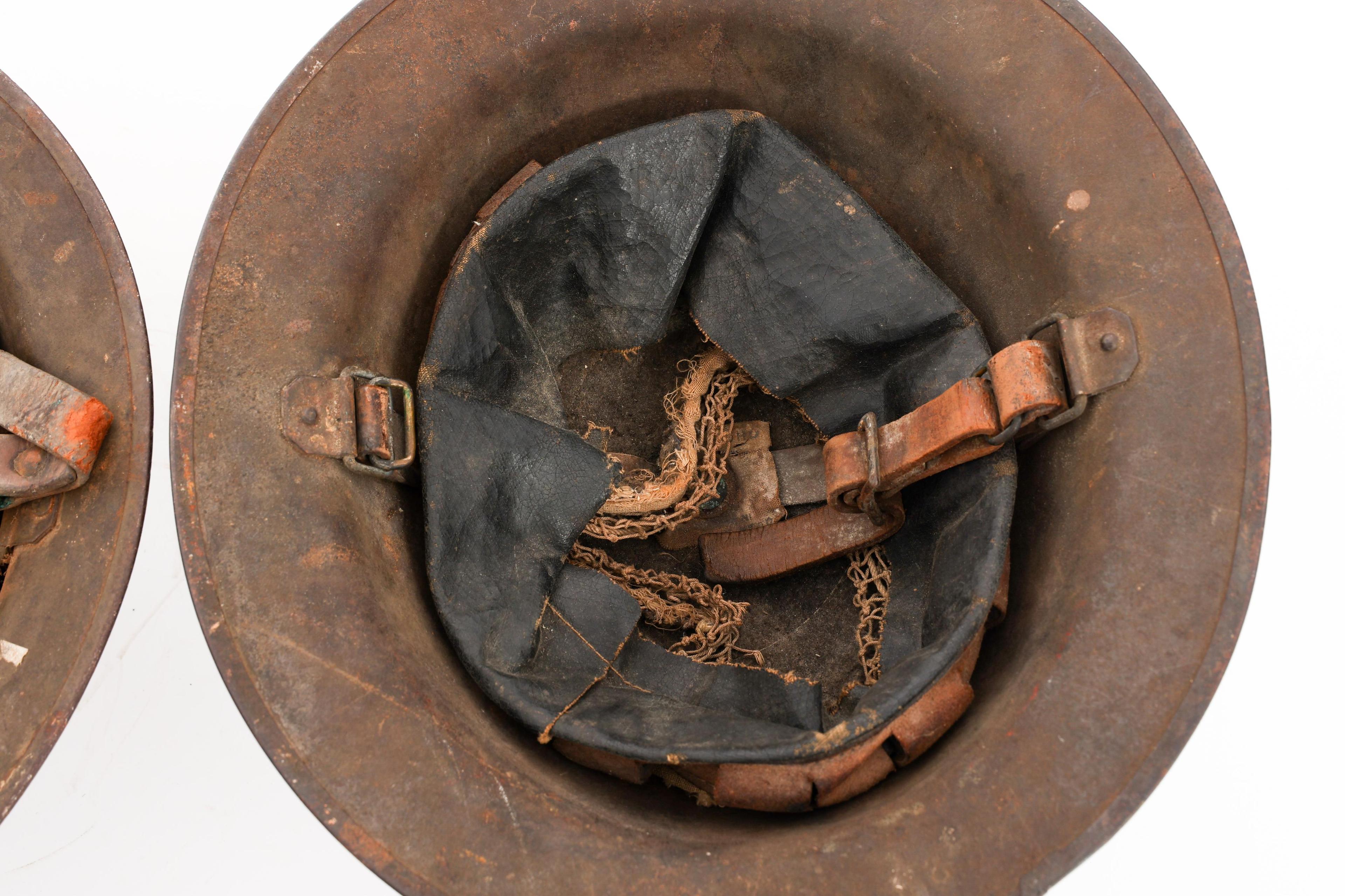 WWI US AEF 1st ARMY M1917 DOUGHBOY HELMETS