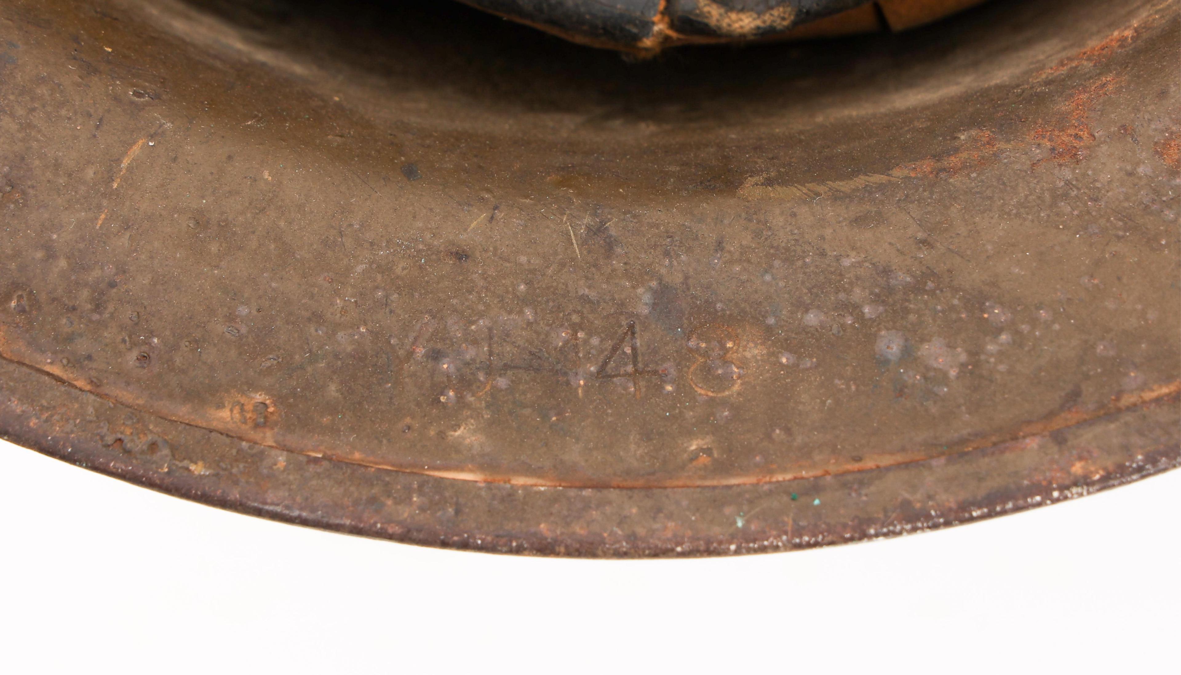WWI US AEF 1st ARMY M1917 DOUGHBOY HELMETS