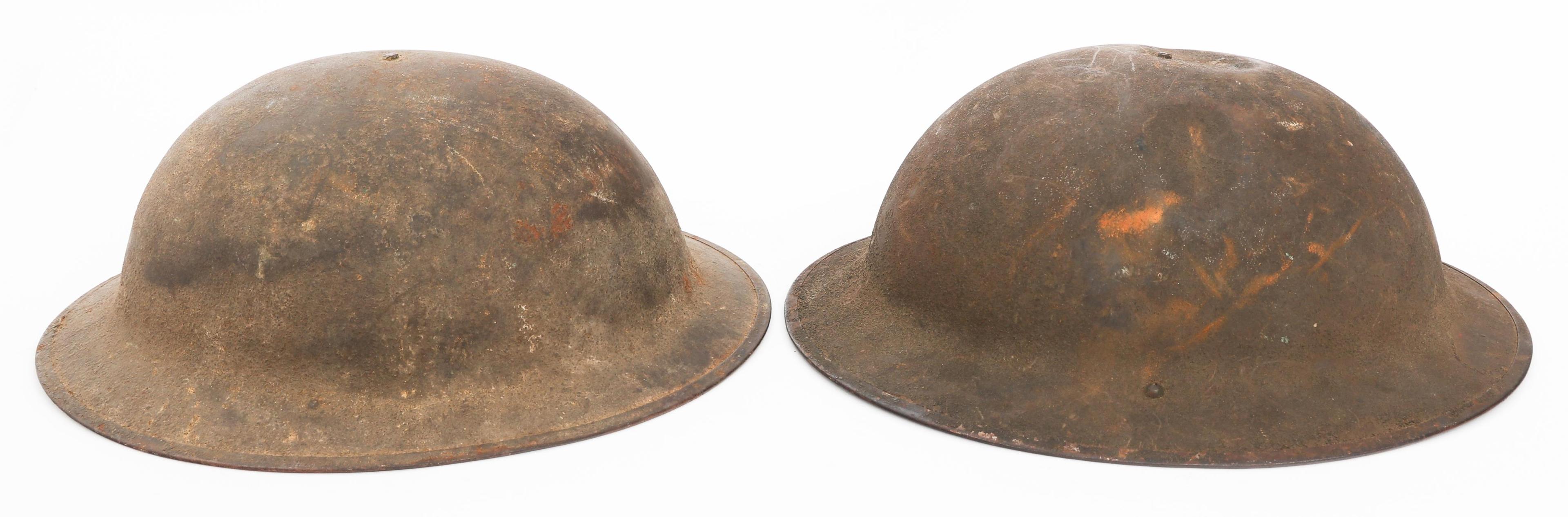 WWI US AEF 1st ARMY M1917 DOUGHBOY HELMETS