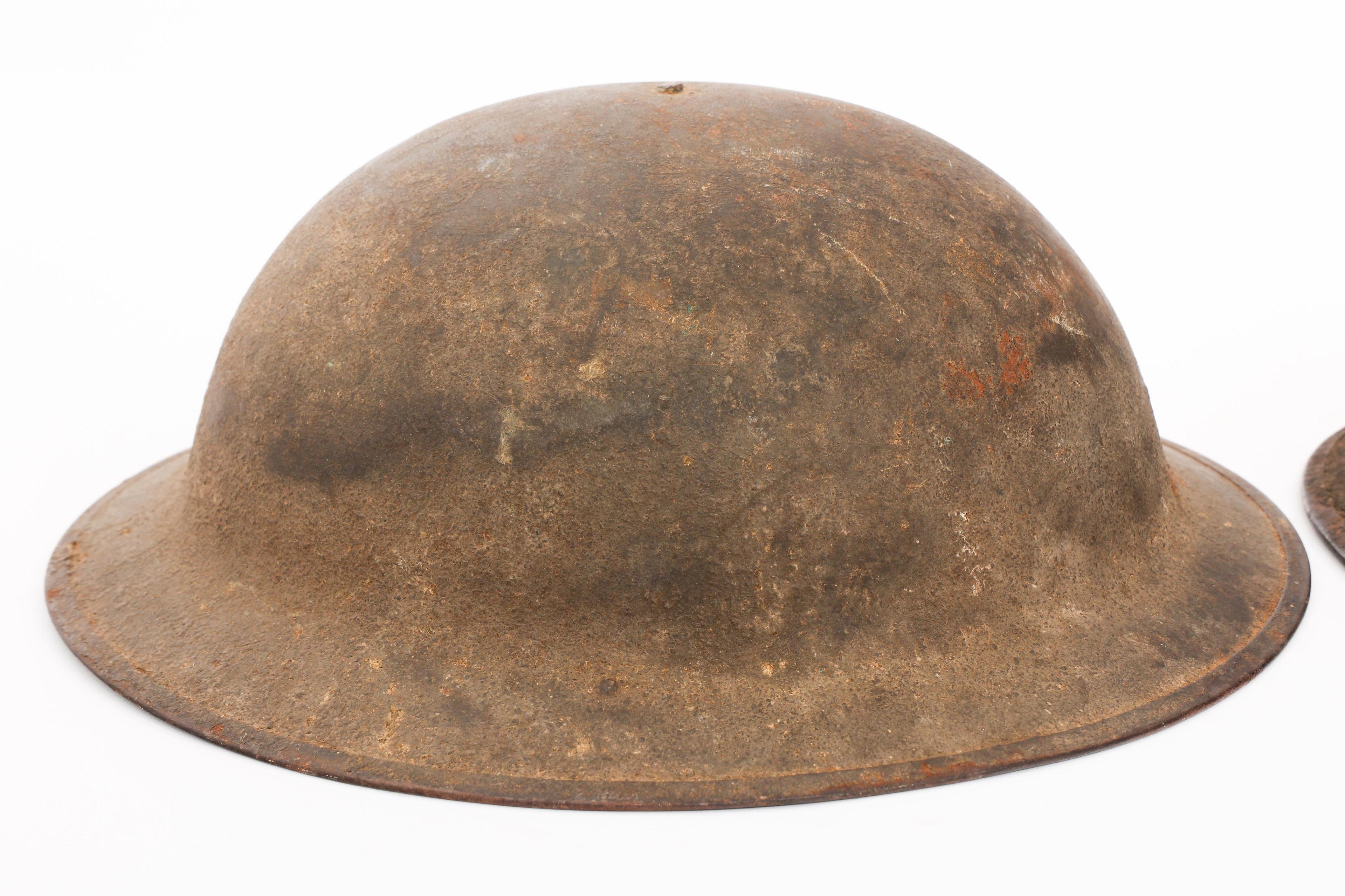 WWI US AEF 1st ARMY M1917 DOUGHBOY HELMETS