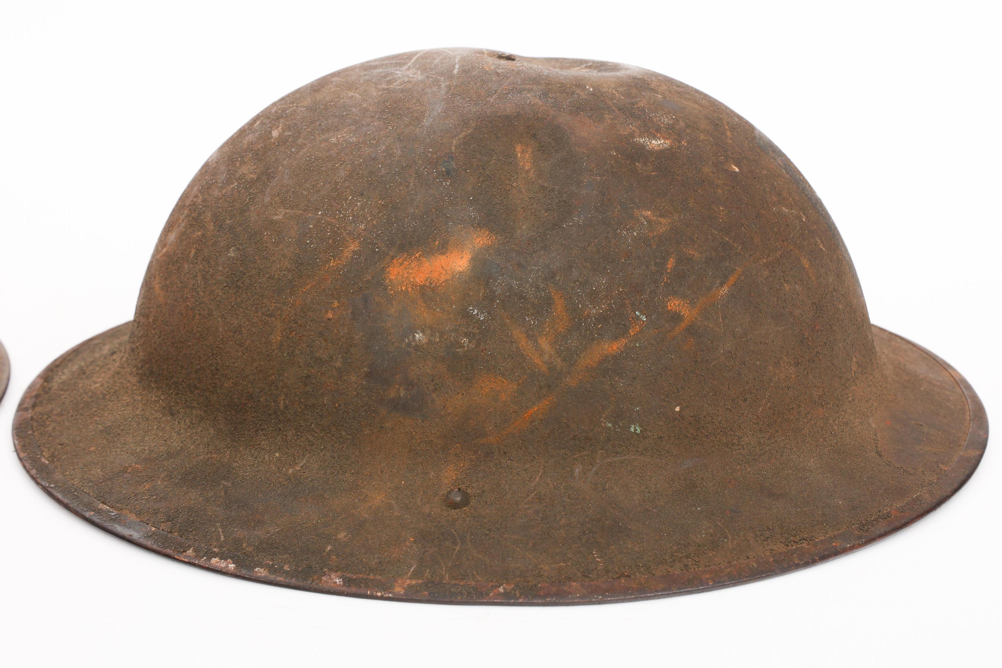 WWI US AEF 1st ARMY M1917 DOUGHBOY HELMETS