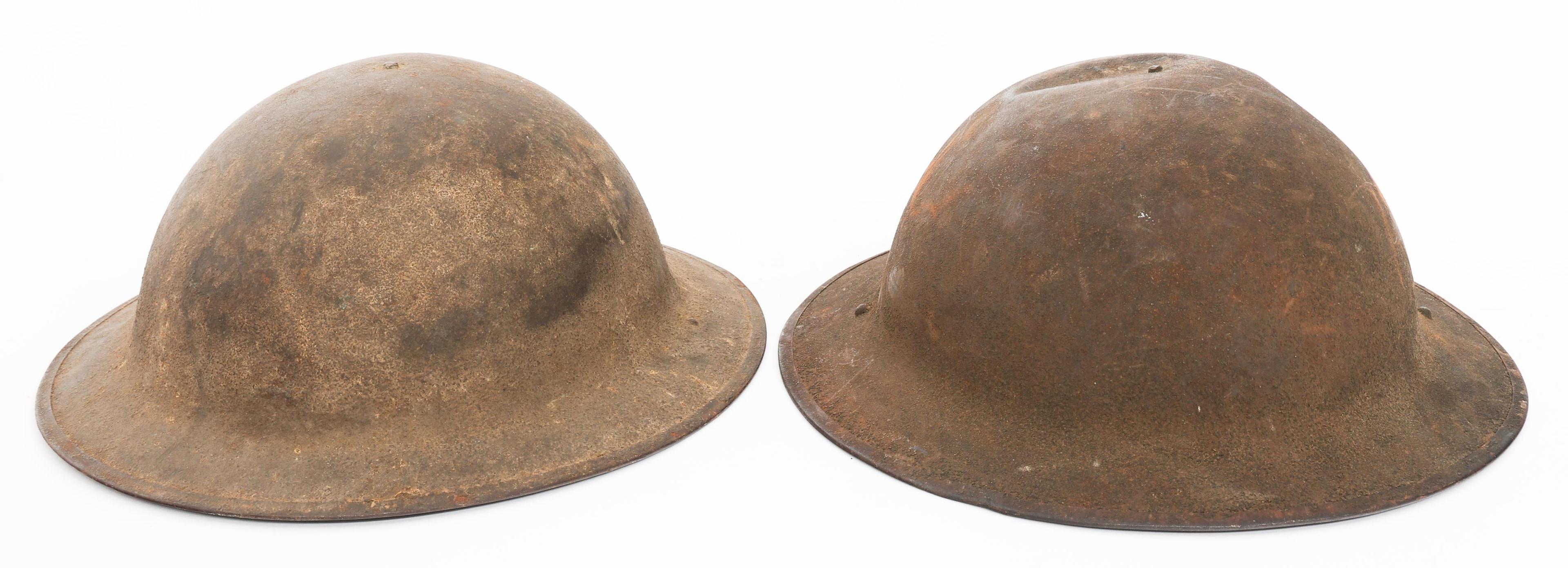 WWI US AEF 1st ARMY M1917 DOUGHBOY HELMETS