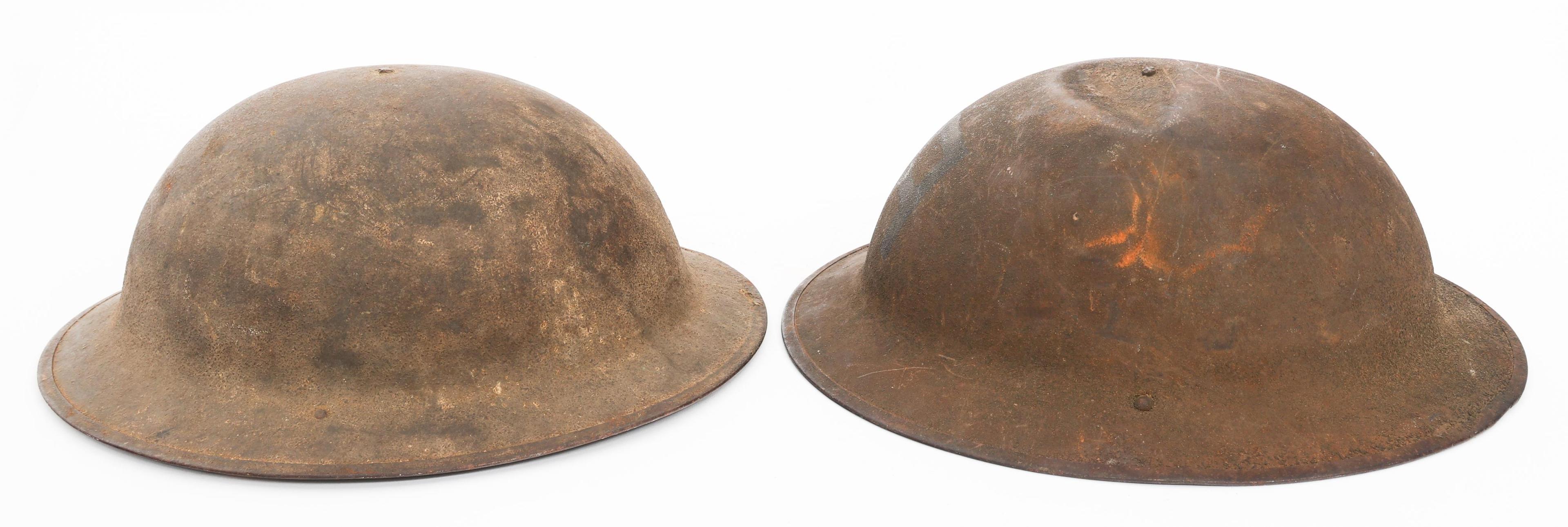 WWI US AEF 1st ARMY M1917 DOUGHBOY HELMETS