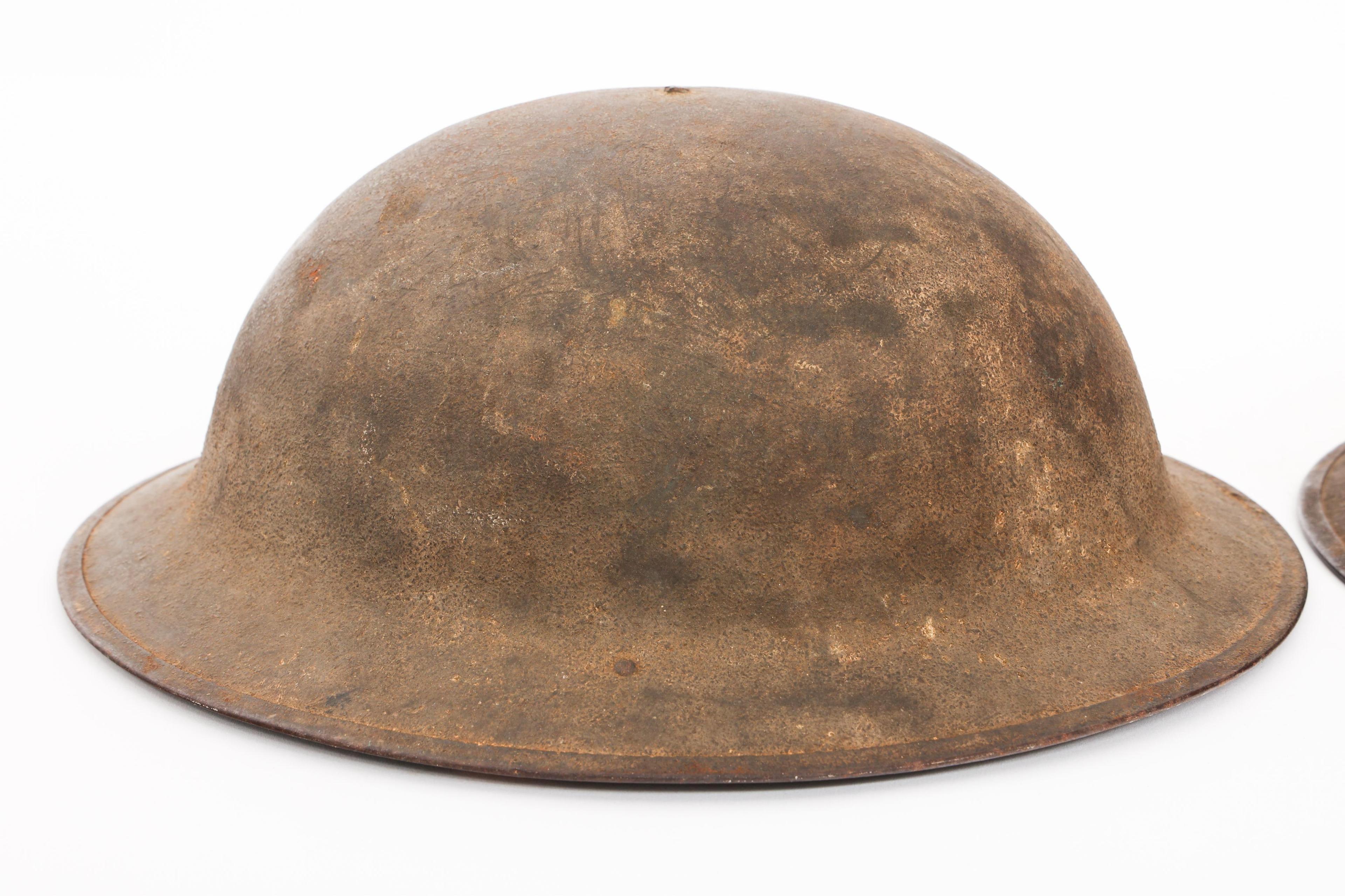 WWI US AEF 1st ARMY M1917 DOUGHBOY HELMETS