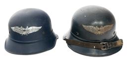 WWII GERMAN LUFTSCHUTZ M38 GLADIATOR HELMETS