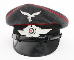 WWII GERMAN LUFTWAFFE FLAK ARTILLERY NCO VISOR CAP