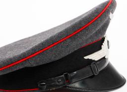 WWII GERMAN LUFTWAFFE FLAK ARTILLERY NCO VISOR CAP