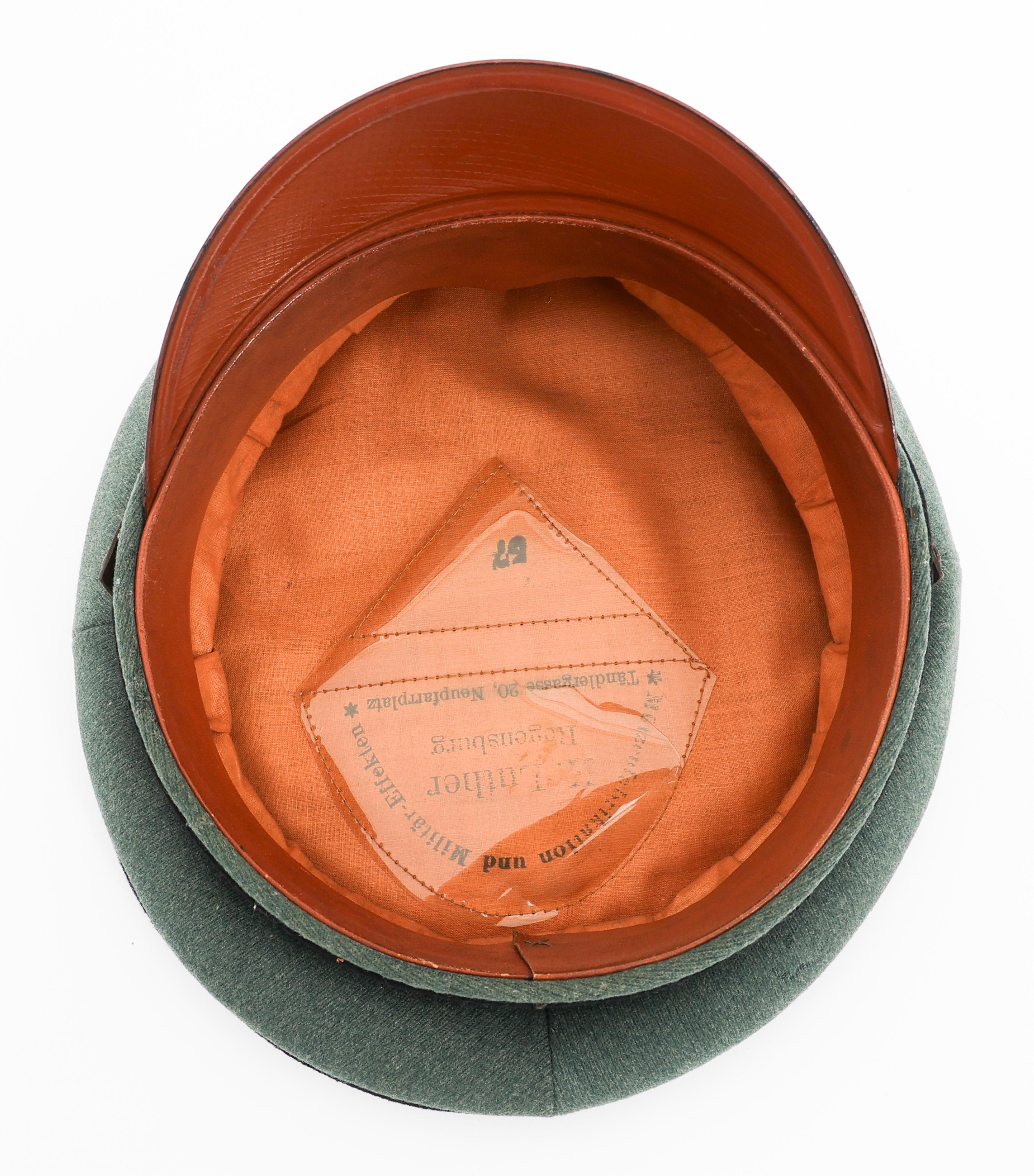 WWII GERMAN HEER ENGINEER NCO VISOR CAP