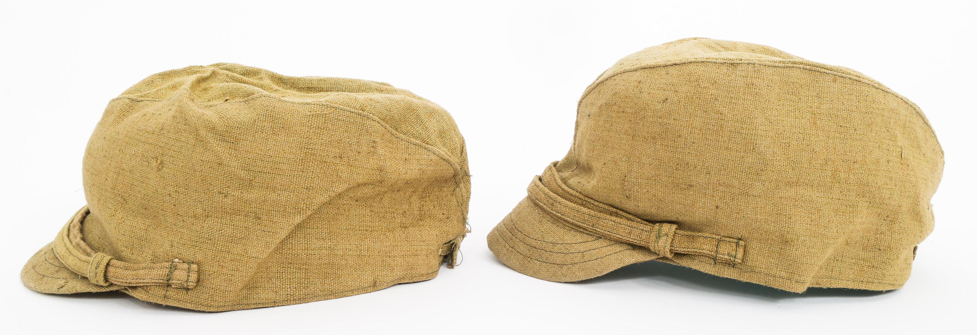WWII IMPERIAL JAPANESE ARMY EM/NCO FIELD CAPS