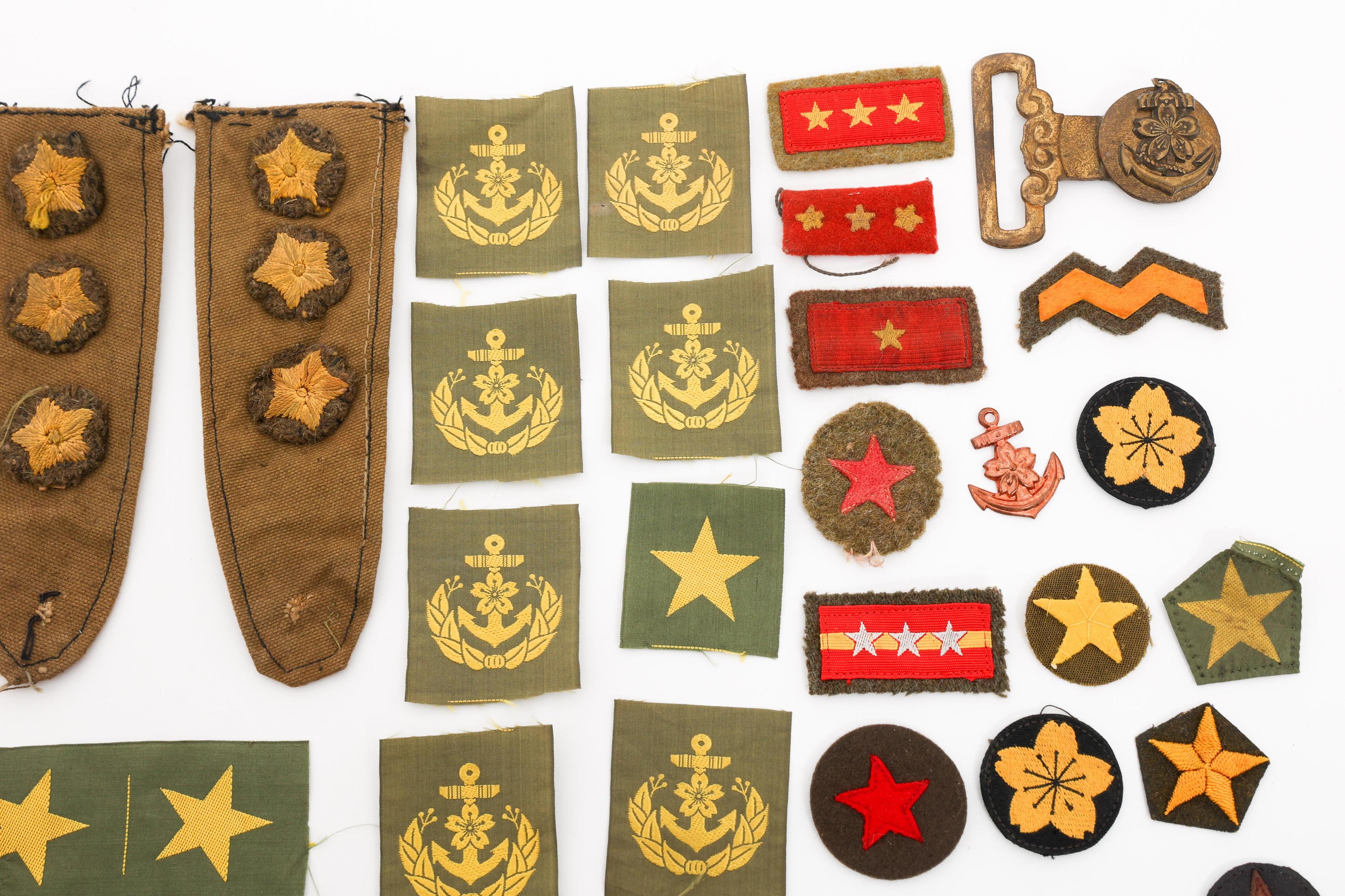 WWII IMPERIAL JAPANESE INSIGNIA, RANKS & BUTTONS