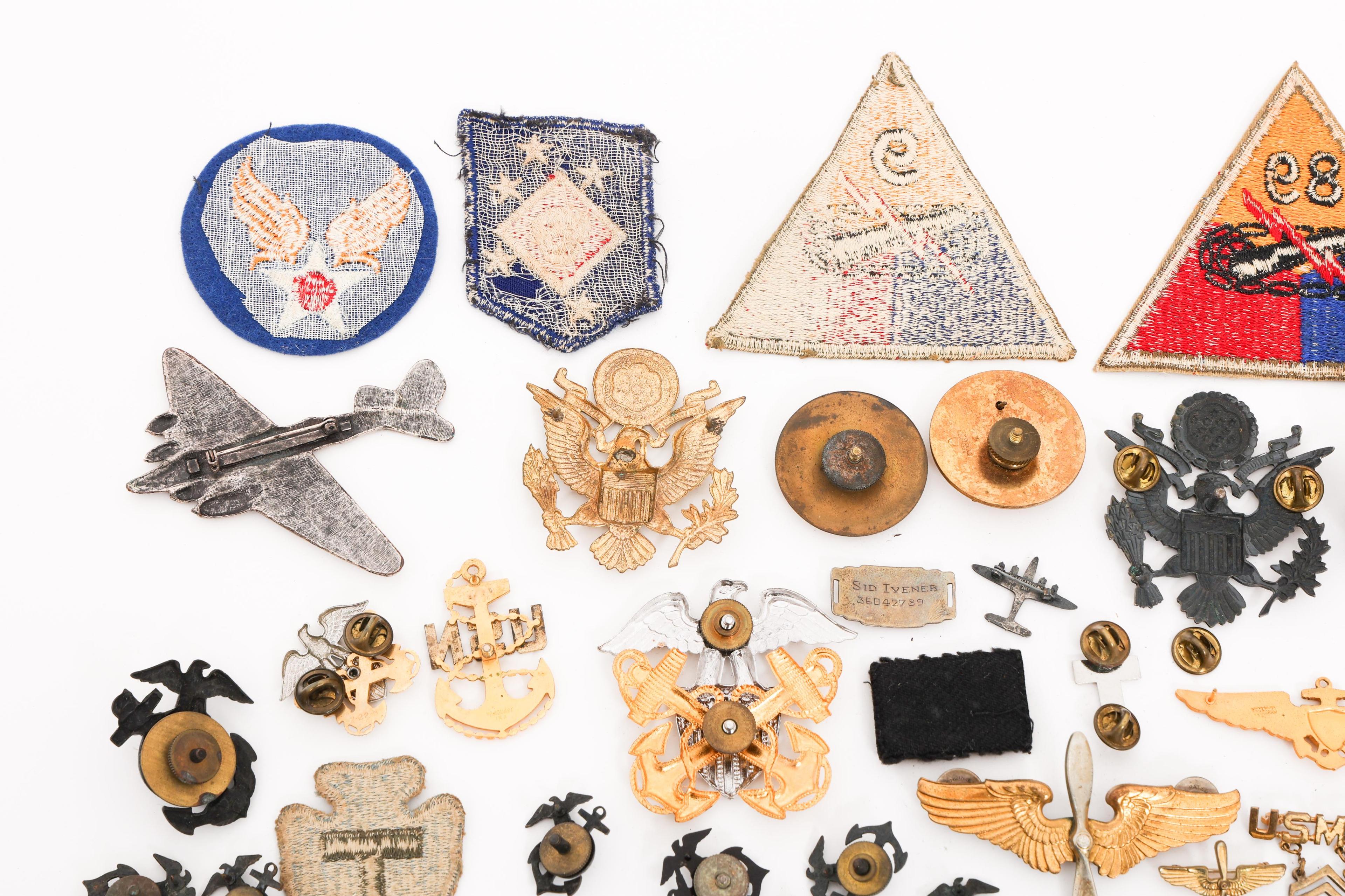 WWII - COLD WAR US ARMED FORCES INSIGNIA & PATCHES
