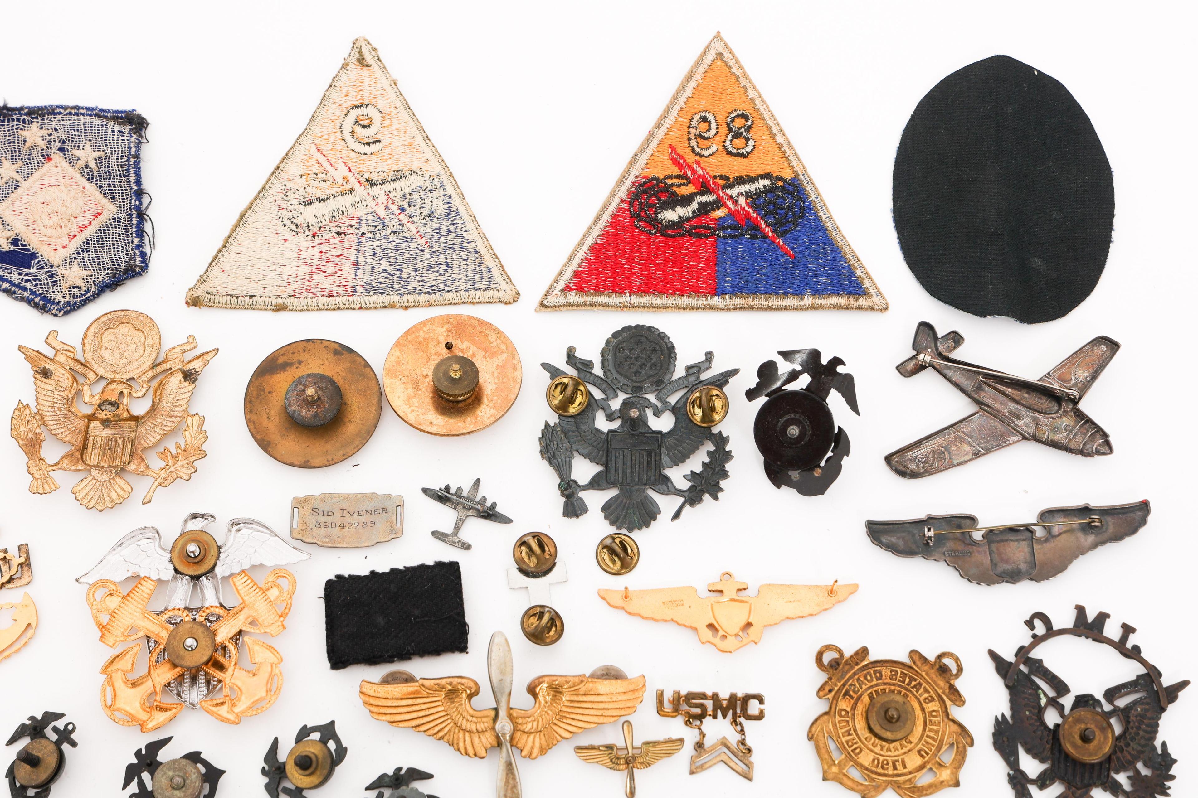 WWII - COLD WAR US ARMED FORCES INSIGNIA & PATCHES