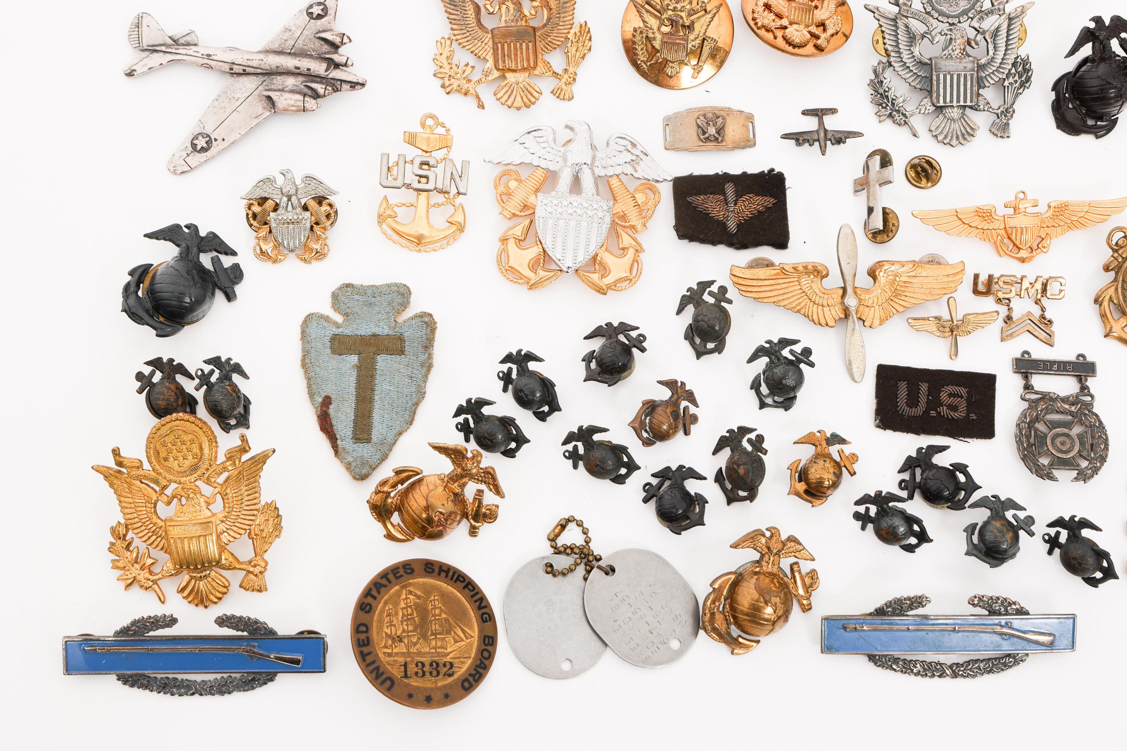 WWII - COLD WAR US ARMED FORCES INSIGNIA & PATCHES
