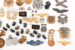 WWII - COLD WAR US ARMED FORCES INSIGNIA & PATCHES
