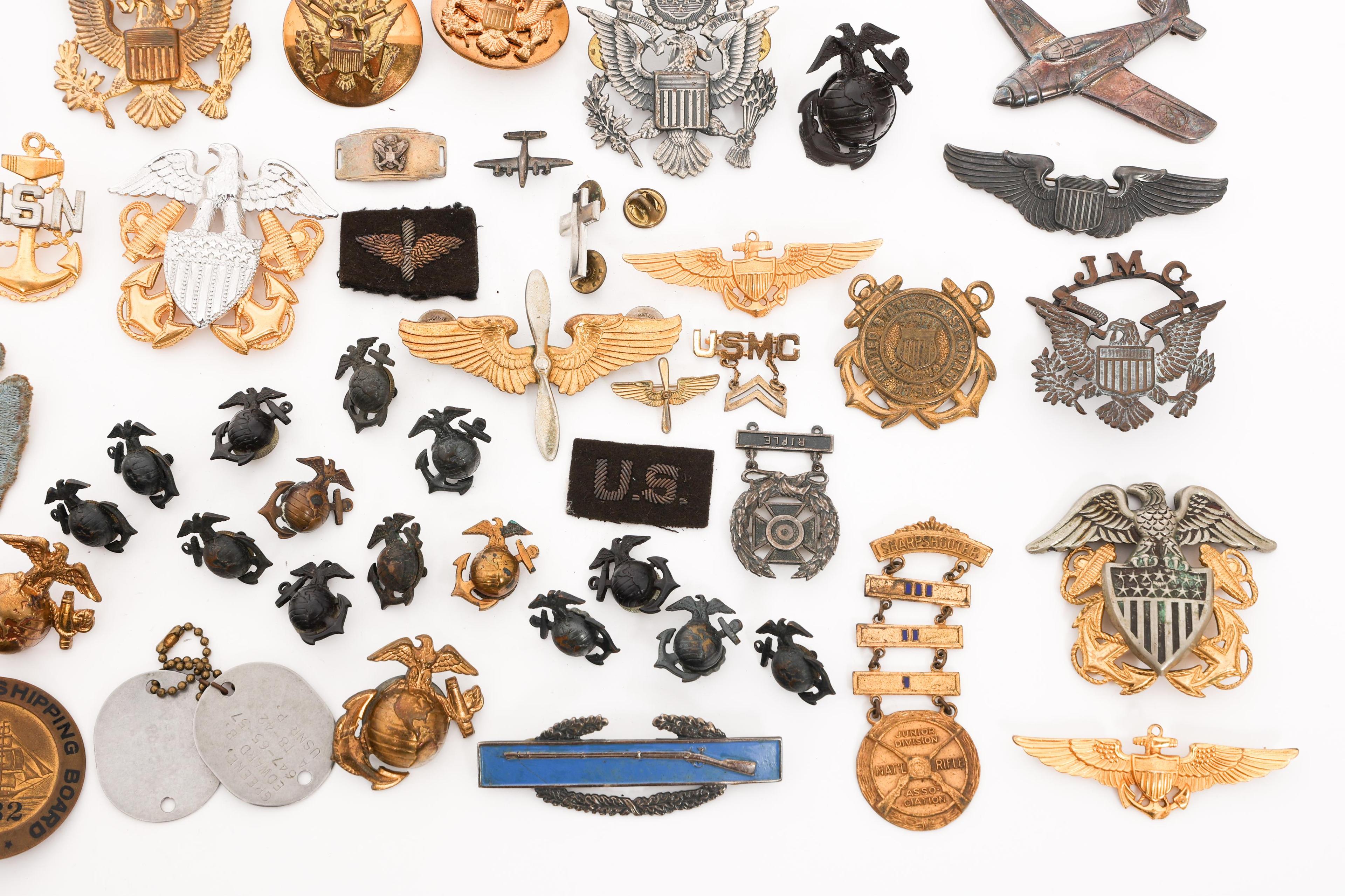 WWII - COLD WAR US ARMED FORCES INSIGNIA & PATCHES