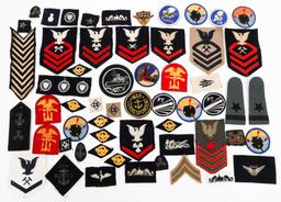 WWII US NAVY PATCHES & CLOTH INSIGNIA