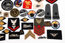 WWII US NAVY PATCHES & CLOTH INSIGNIA
