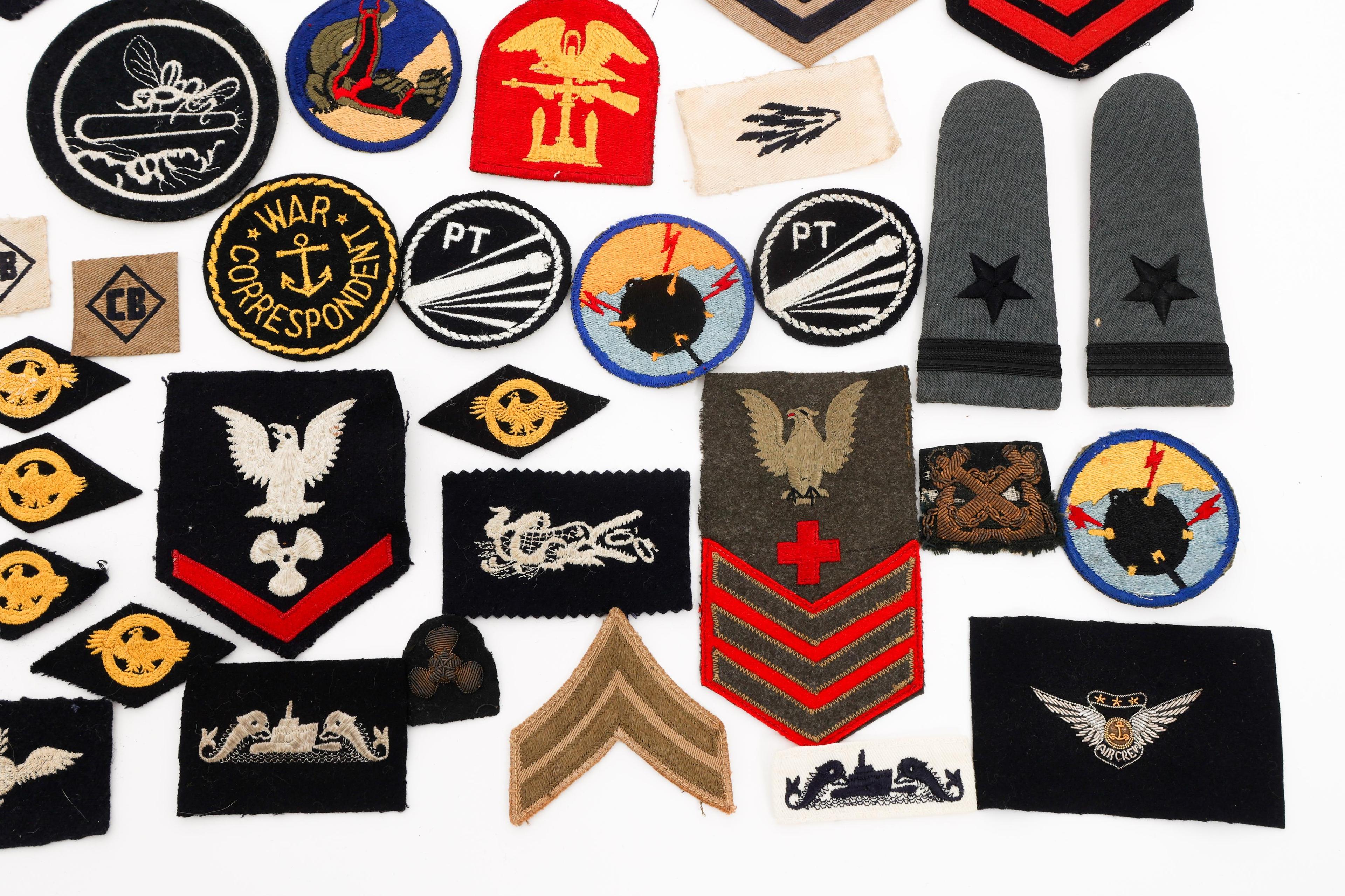 WWII US NAVY PATCHES & CLOTH INSIGNIA