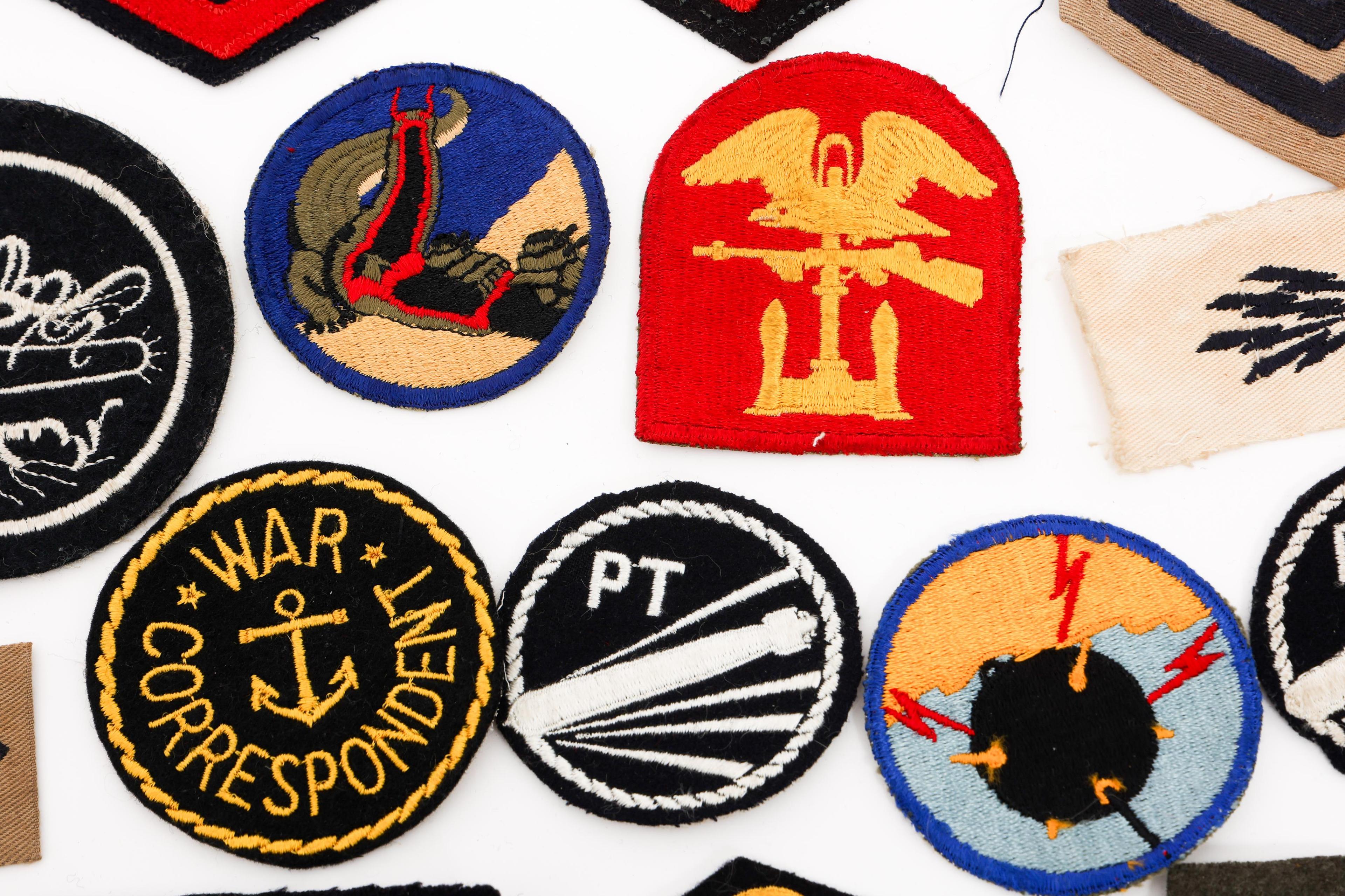 WWII US NAVY PATCHES & CLOTH INSIGNIA