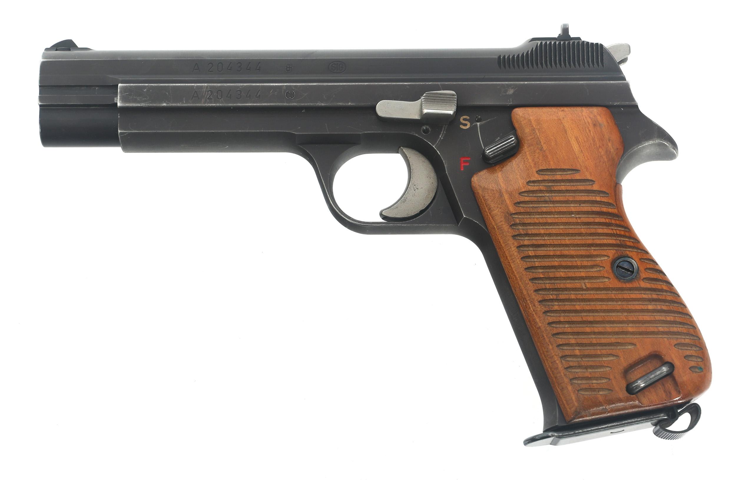SWISS SIG ARMS MODEL P210 9mm CALIBER PISTOL