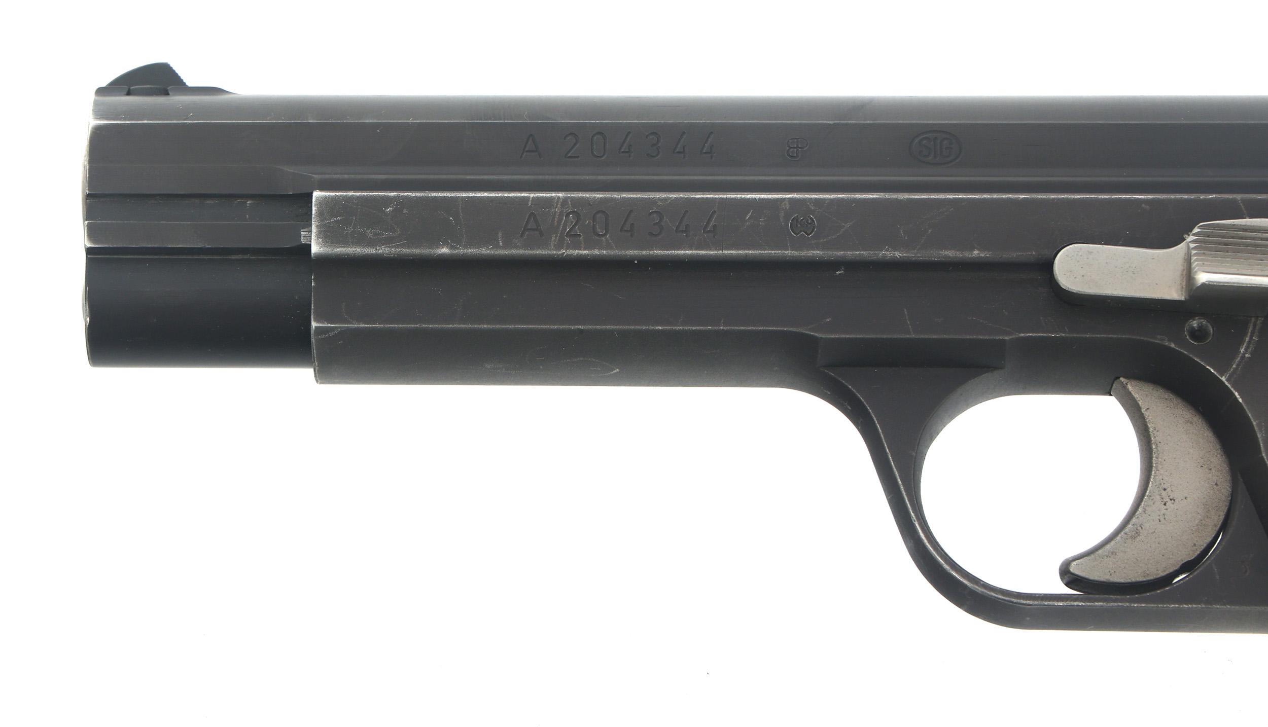 SWISS SIG ARMS MODEL P210 9mm CALIBER PISTOL