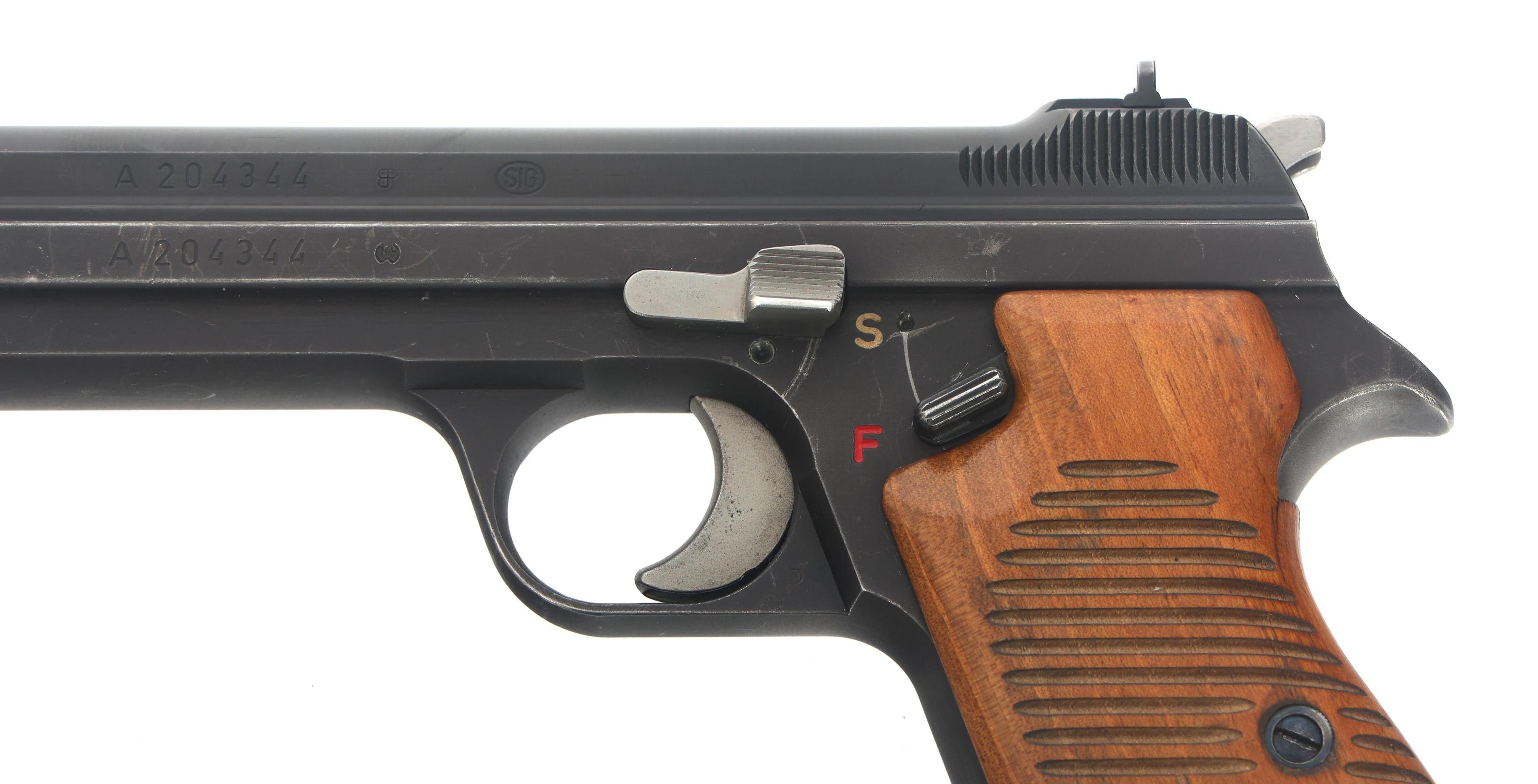 SWISS SIG ARMS MODEL P210 9mm CALIBER PISTOL