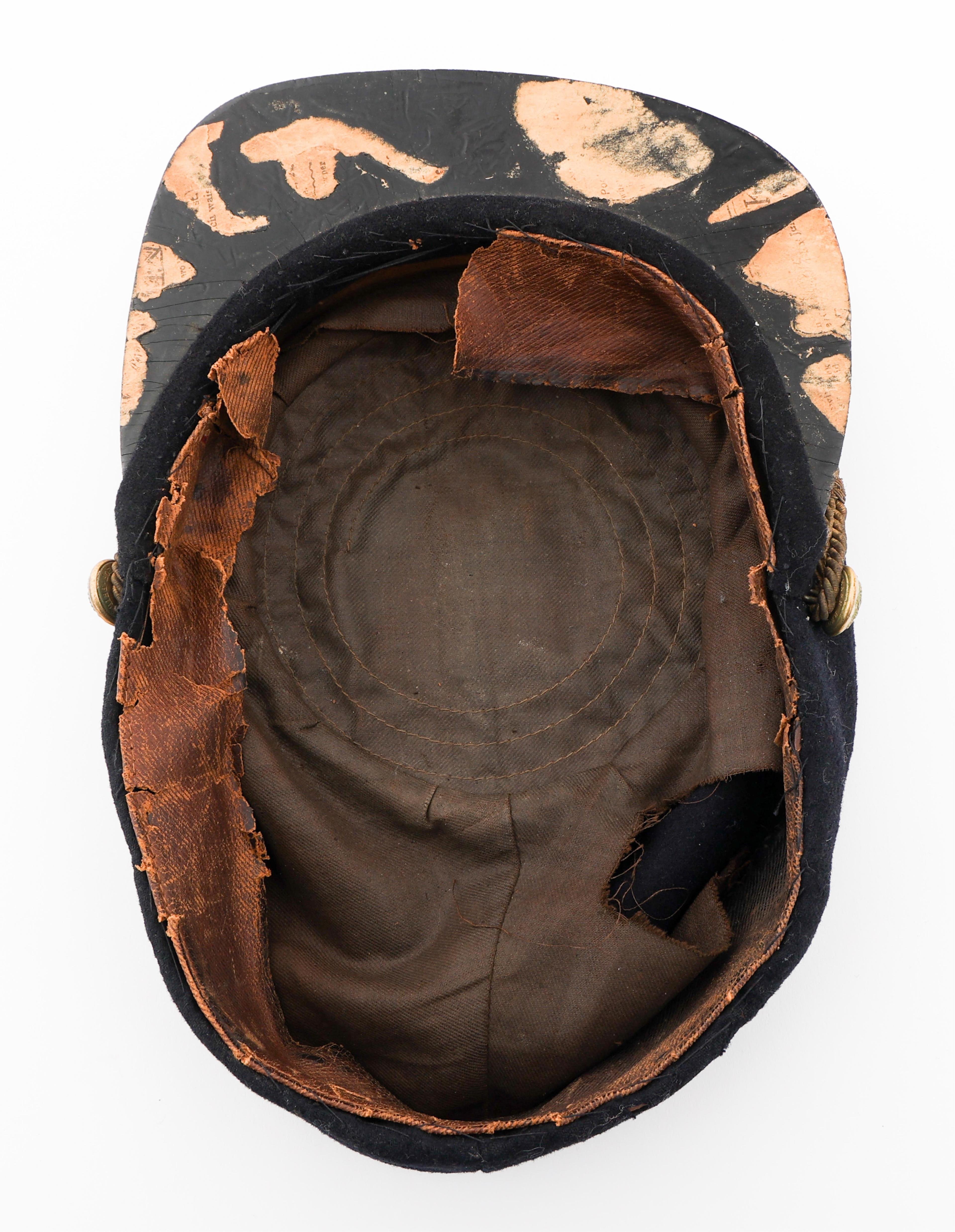 INDIAN WARS US ARMY M1872 INFANTRY OFFICER KEPI