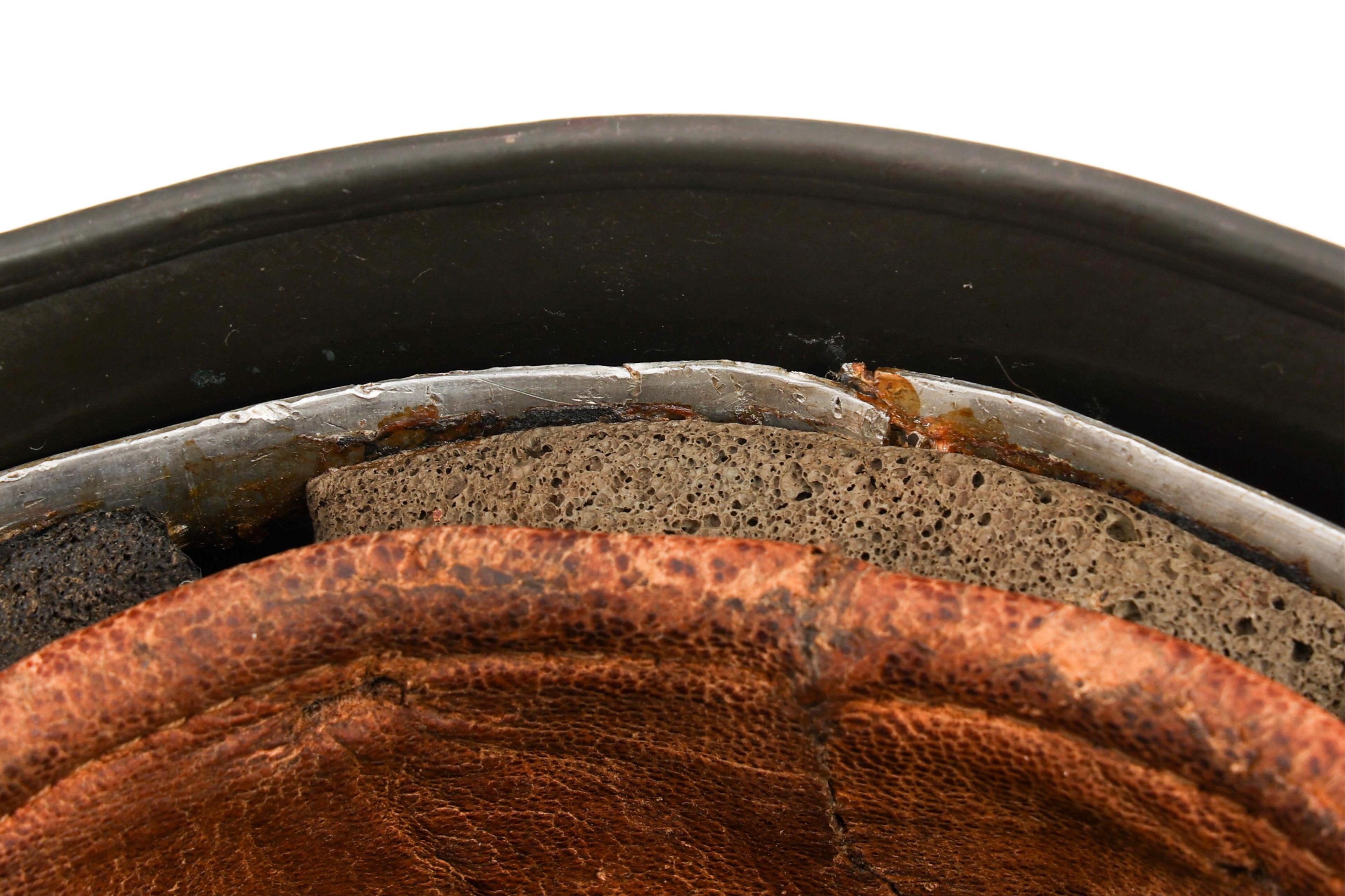 WWII GERMAN CRETE CAMO M38 FALLSCHIRMJAGER HELMET