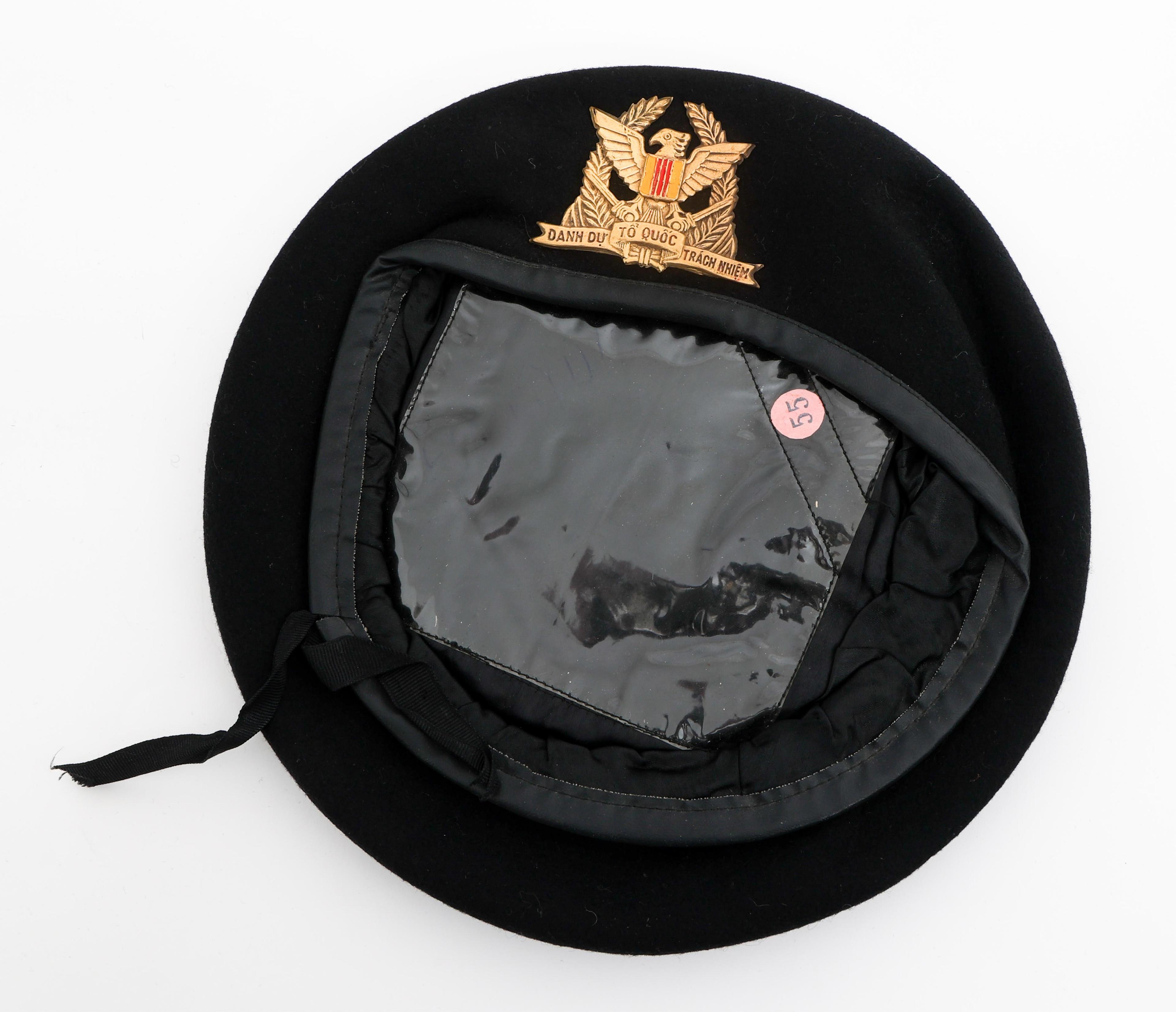 VIETNAM WAR ARVN OFFICER & JUNK FORCE BLACK BERETS