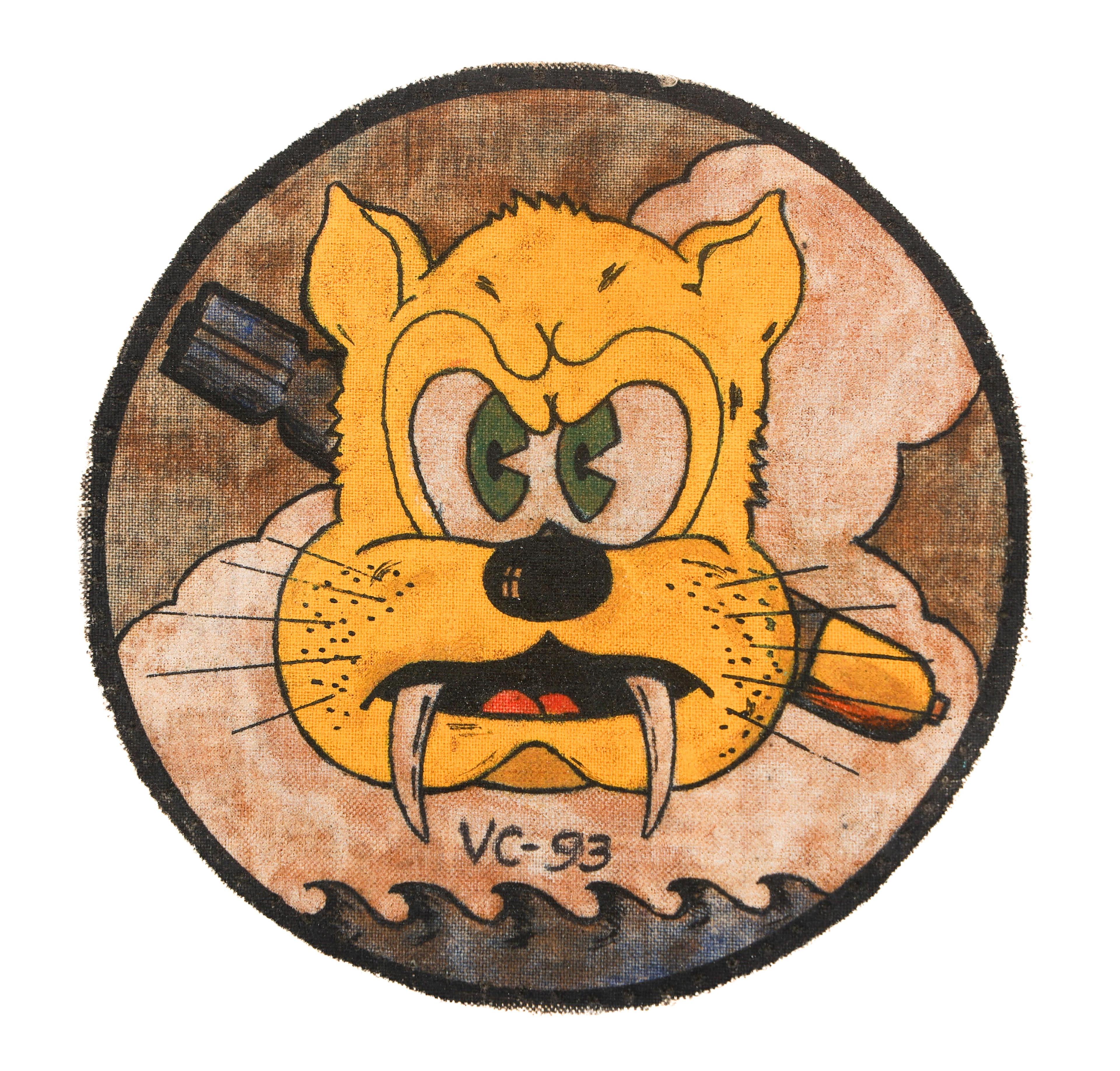 WWII USN WILDCAT FIGHTERS VC-93 SQUADRON PATCH