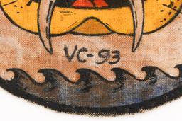 WWII USN WILDCAT FIGHTERS VC-93 SQUADRON PATCH