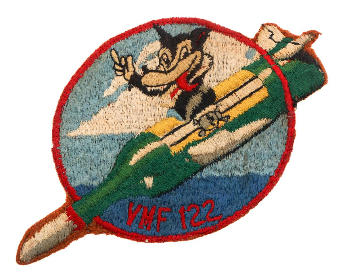 WWII USMC FIGHTER SQUADRON VMF-122 POCKET PATCH