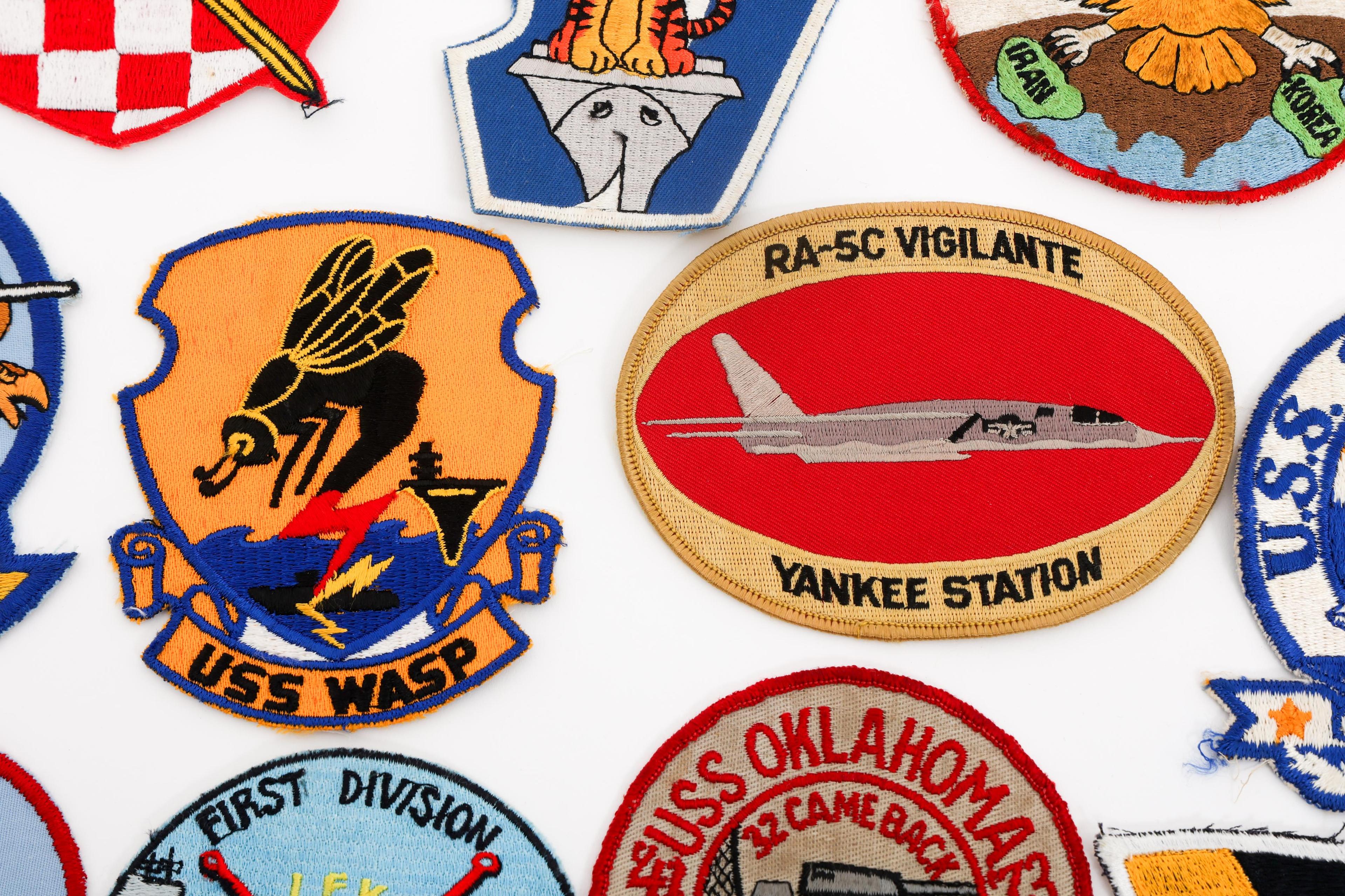 COLD WAR US NAVY SHIP, SQUADRON & STATION PATCHES