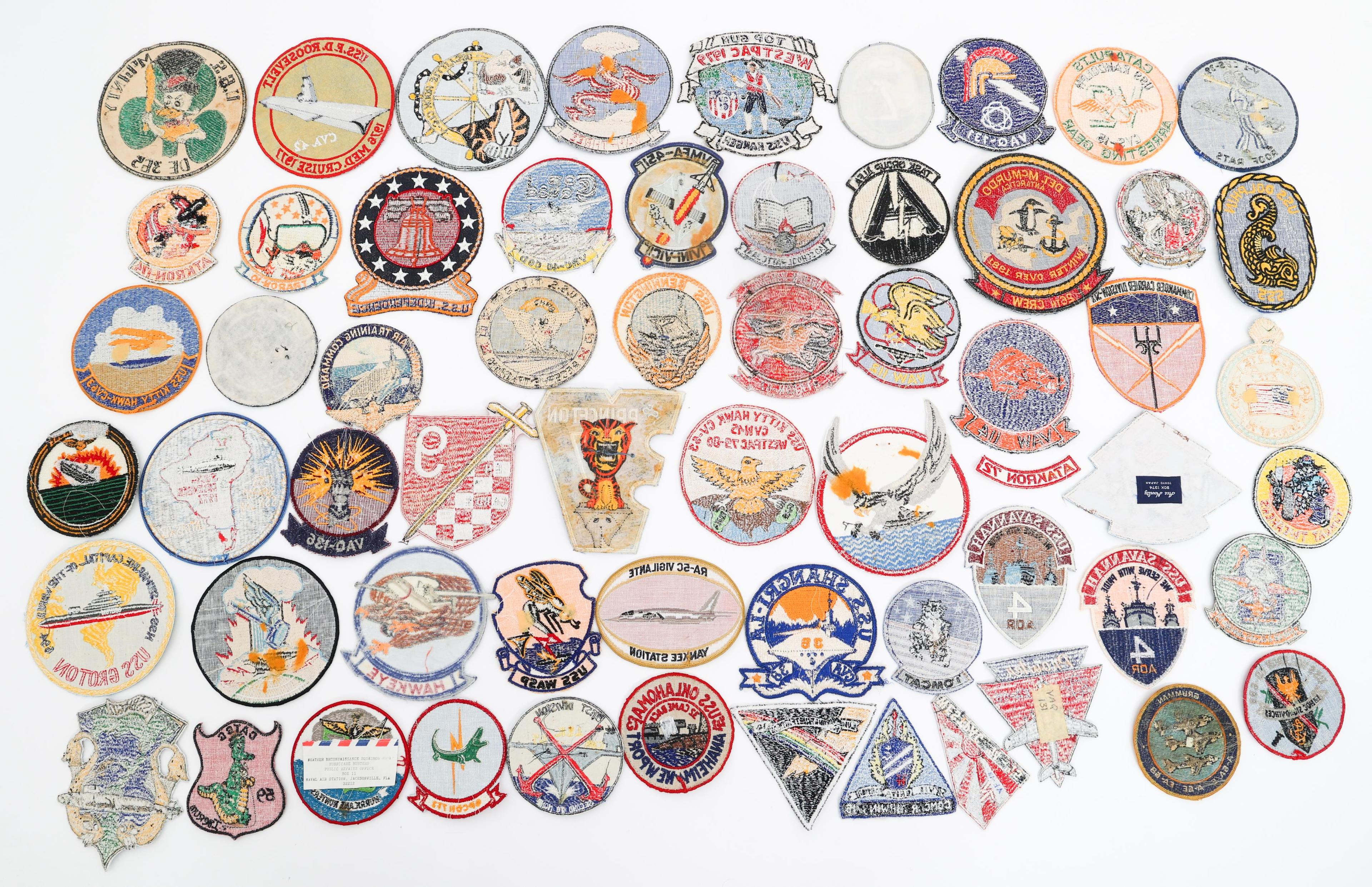 COLD WAR US NAVY SHIP, SQUADRON & STATION PATCHES