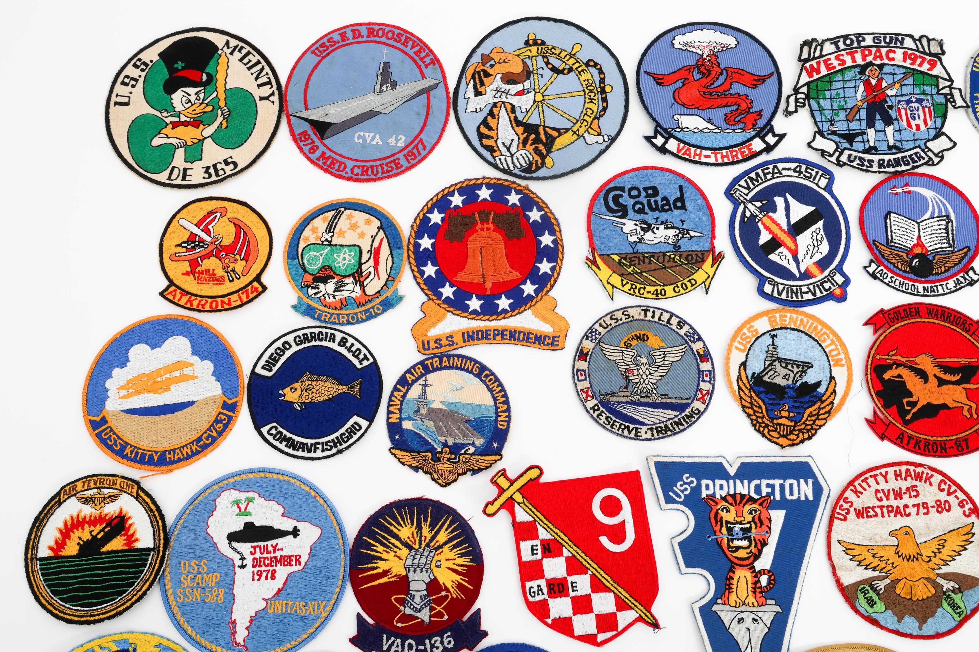 COLD WAR US NAVY SHIP, SQUADRON & STATION PATCHES