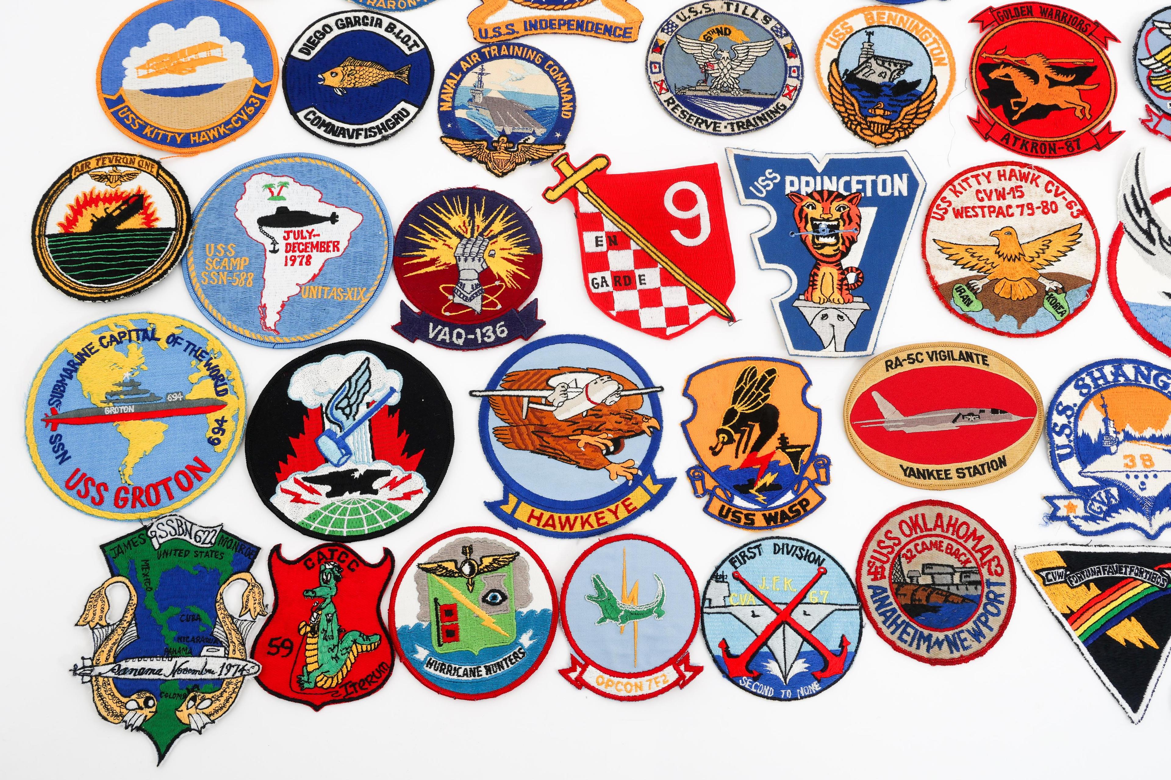 COLD WAR US NAVY SHIP, SQUADRON & STATION PATCHES