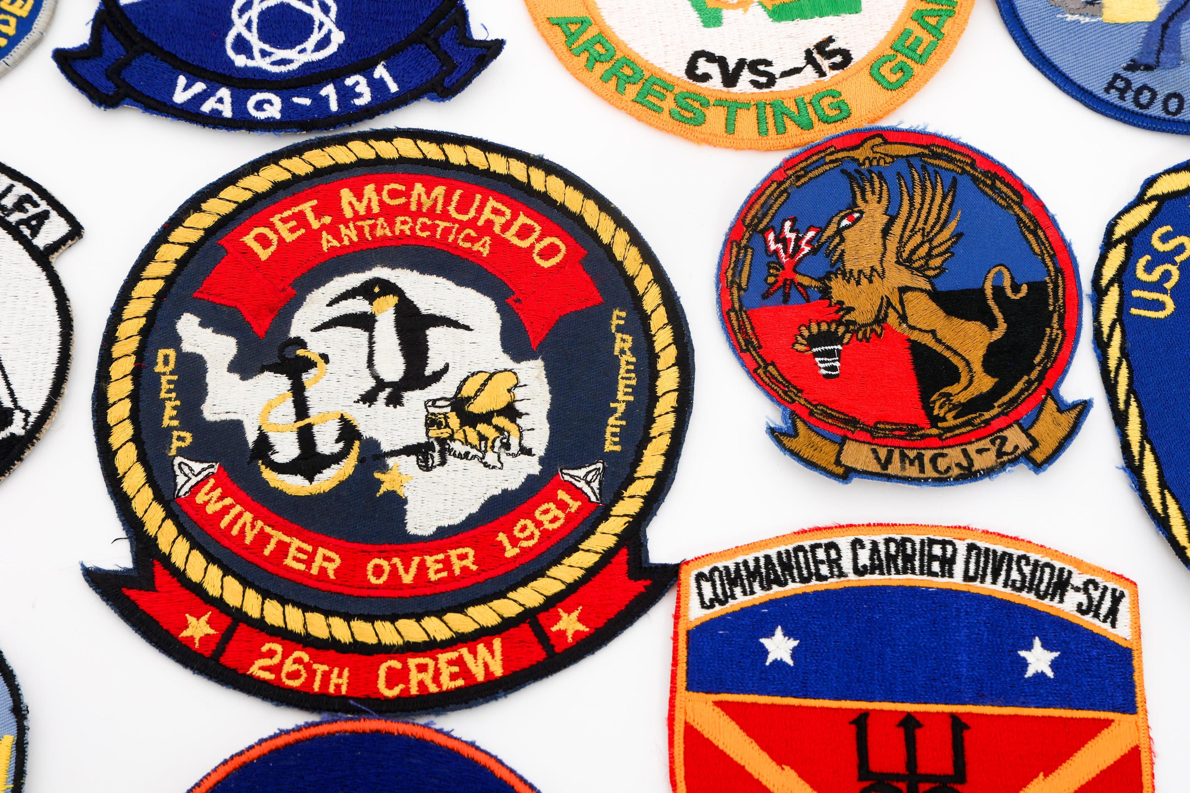 COLD WAR US NAVY SHIP, SQUADRON & STATION PATCHES