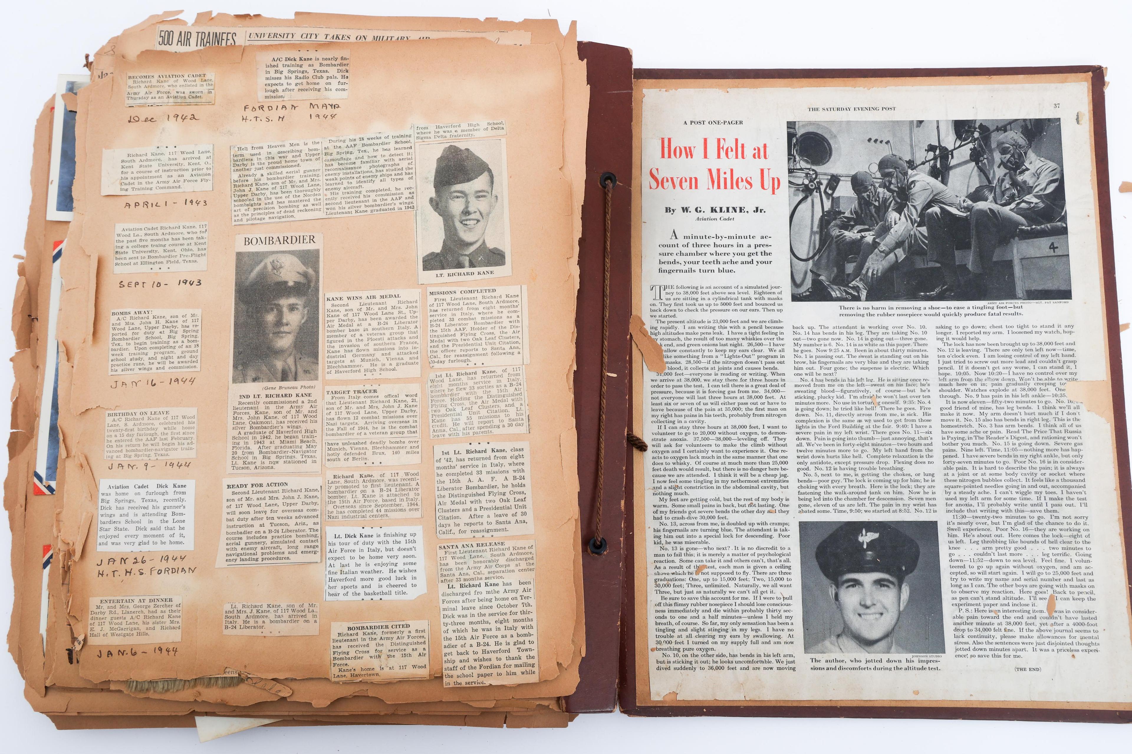 WWII USAAF 831st BOMB SQ NAMED MEDALS & PATCHES
