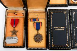 WWII - COLD WAR US ARMY MEDALS & COFFIN CASES