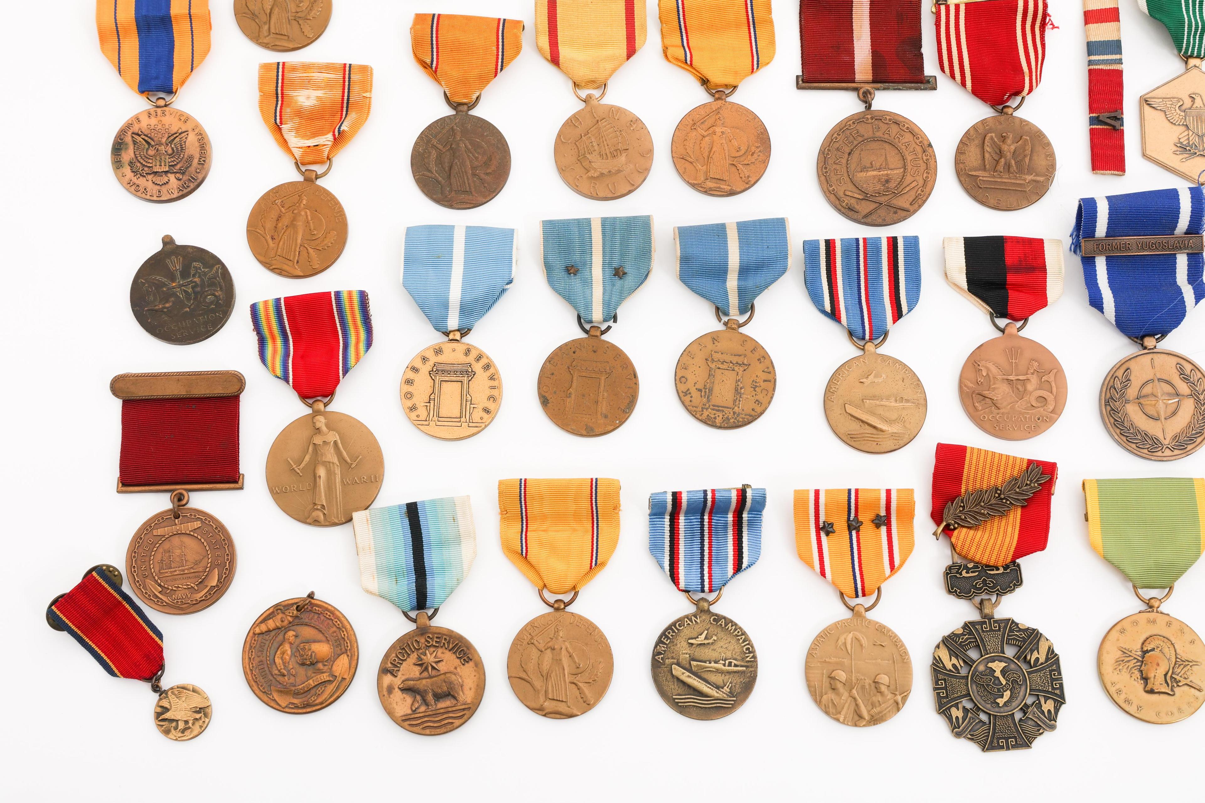 WWII - COLD WAR US ARMED FORCES MEDALS