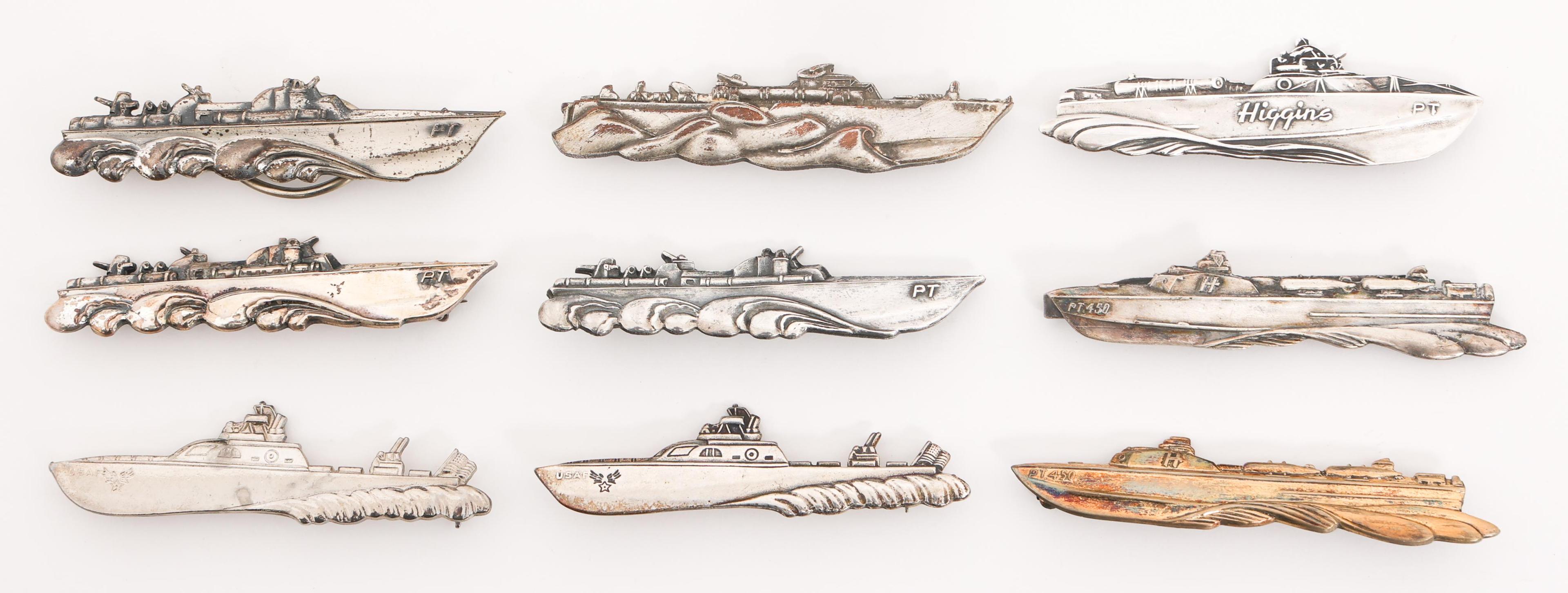WWII - POST WAR NON-REG. US HIGGINS PT BOAT BADGES