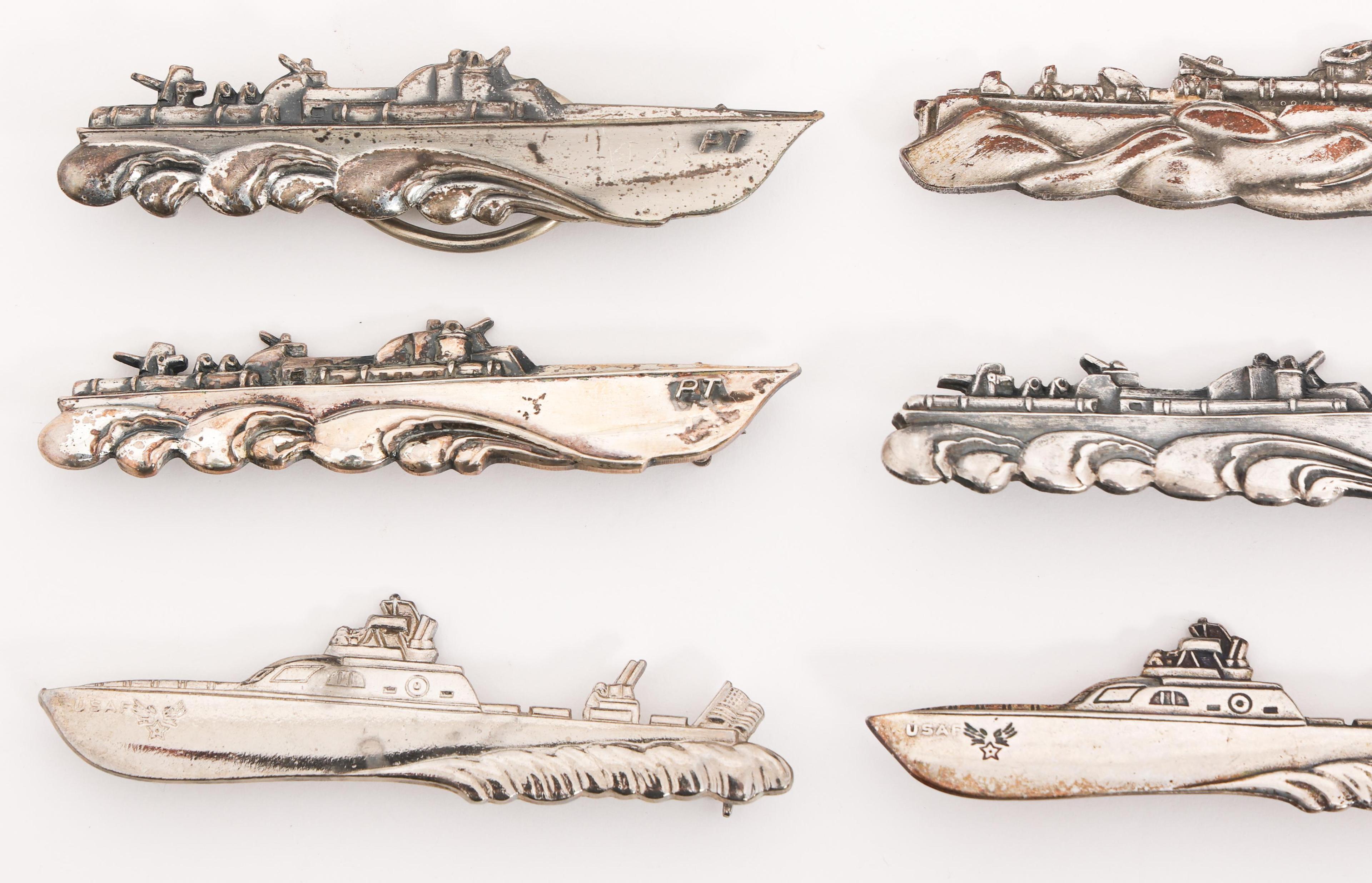 WWII - POST WAR NON-REG. US HIGGINS PT BOAT BADGES
