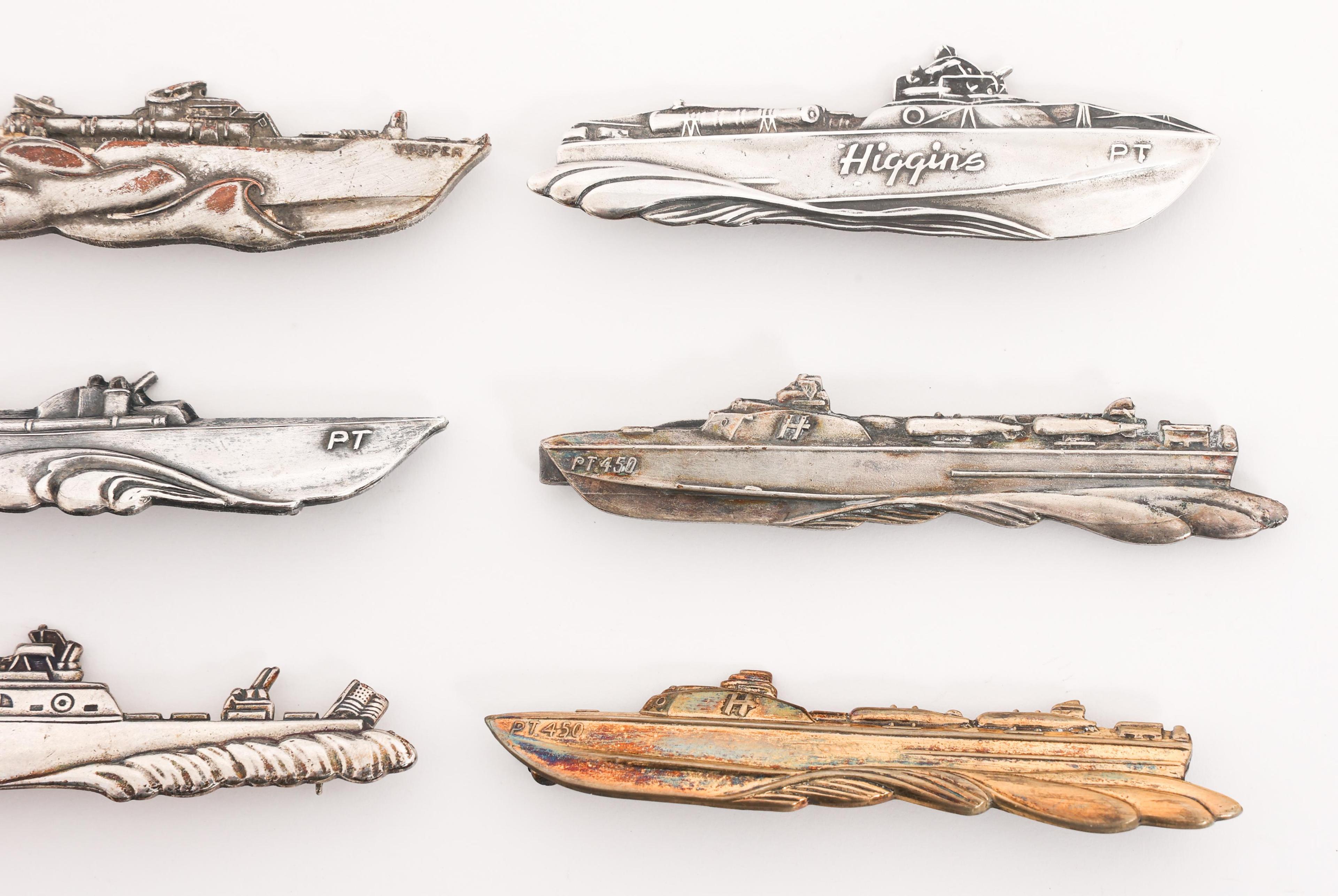 WWII - POST WAR NON-REG. US HIGGINS PT BOAT BADGES