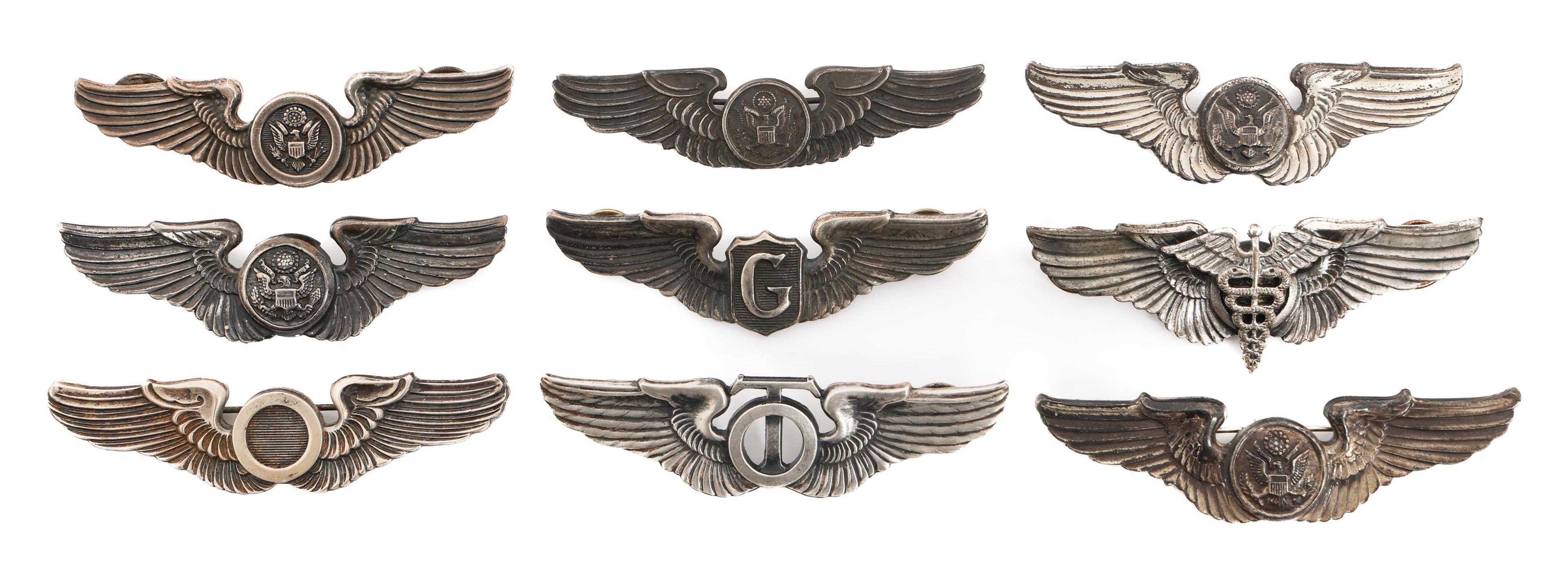 WWII - KOREAN WAR US 3" AVIATOR WINGS