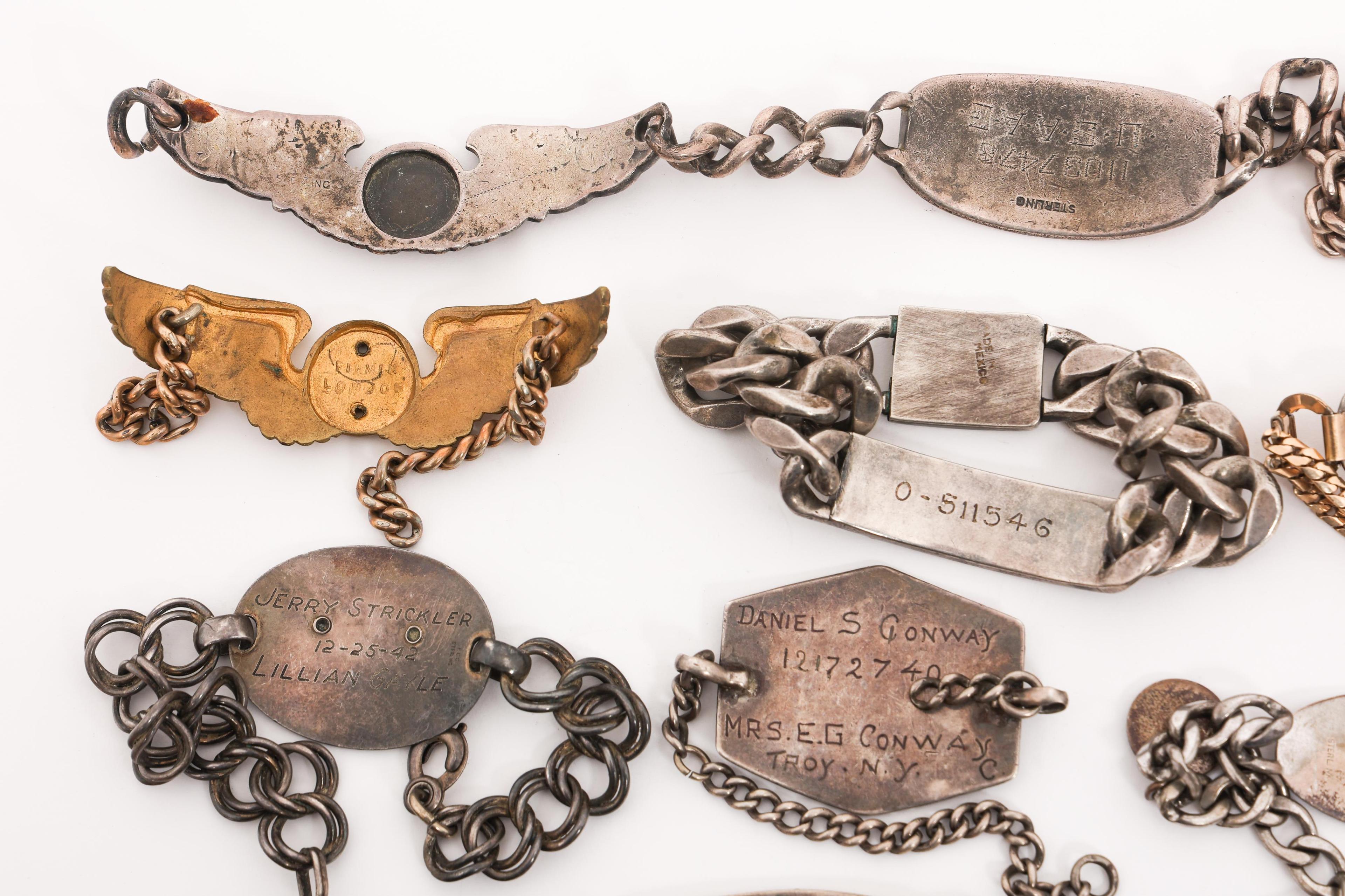 WWII USAAF IDENTIFICATION BRACELETS
