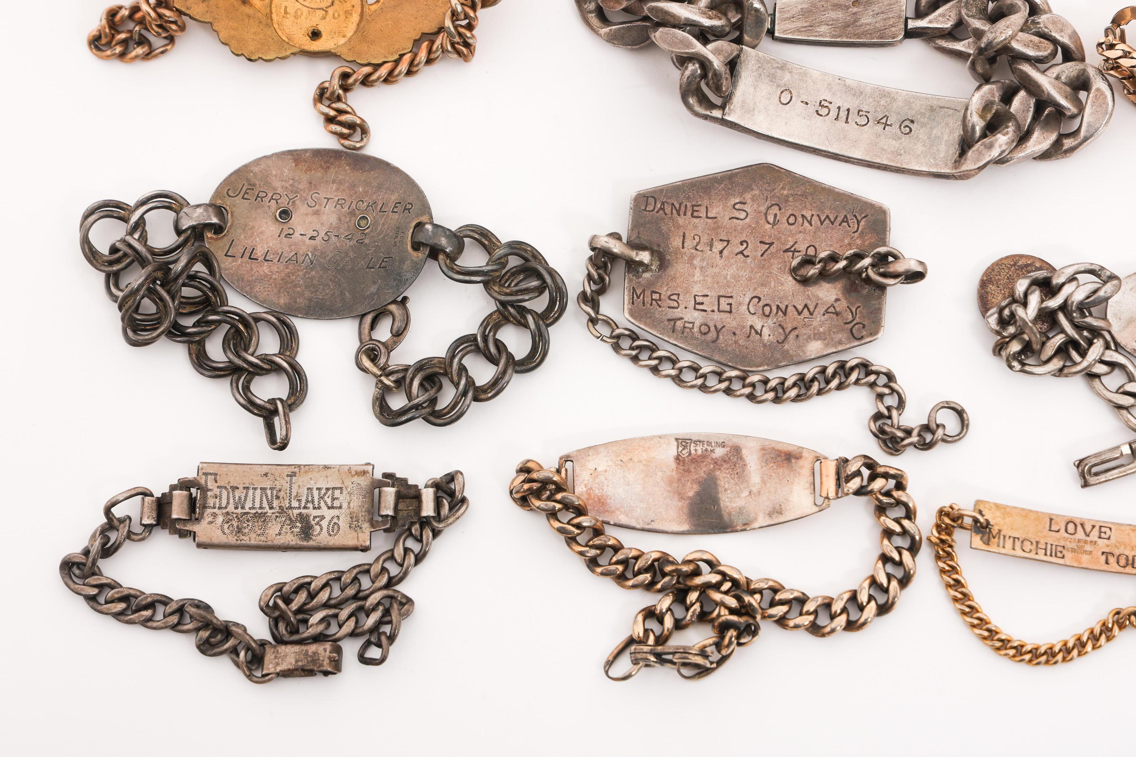 WWII USAAF IDENTIFICATION BRACELETS