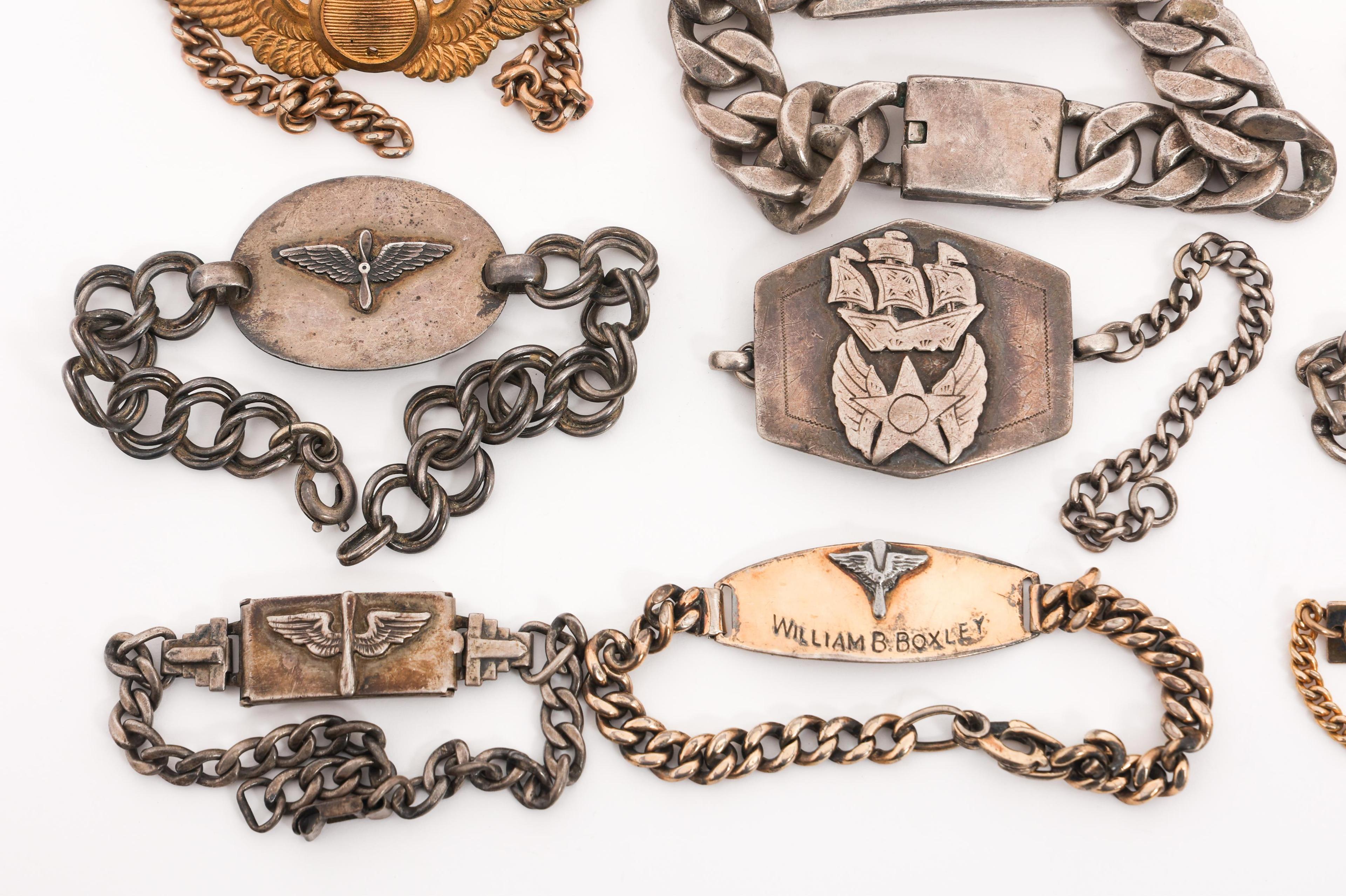 WWII USAAF IDENTIFICATION BRACELETS