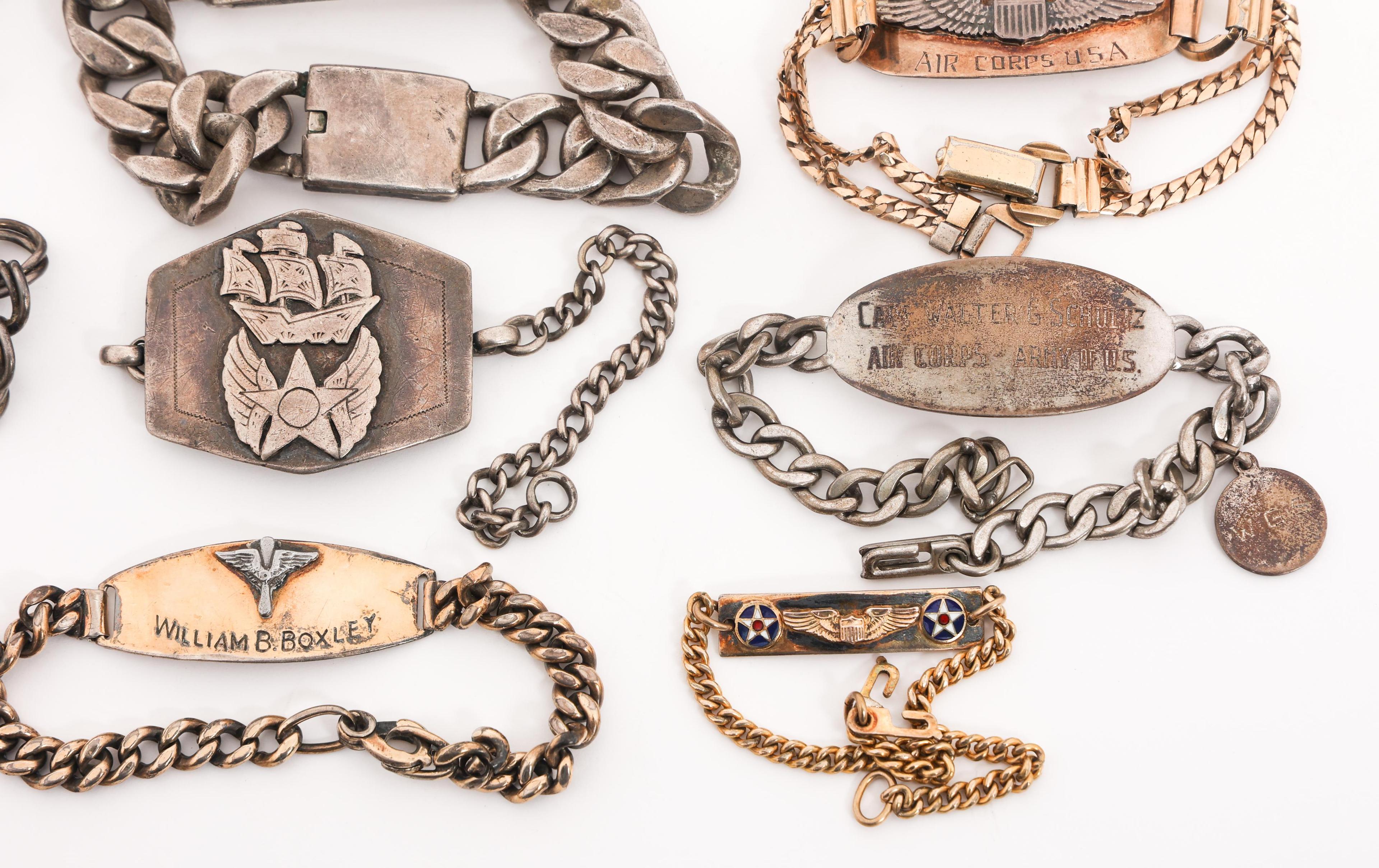 WWII USAAF IDENTIFICATION BRACELETS